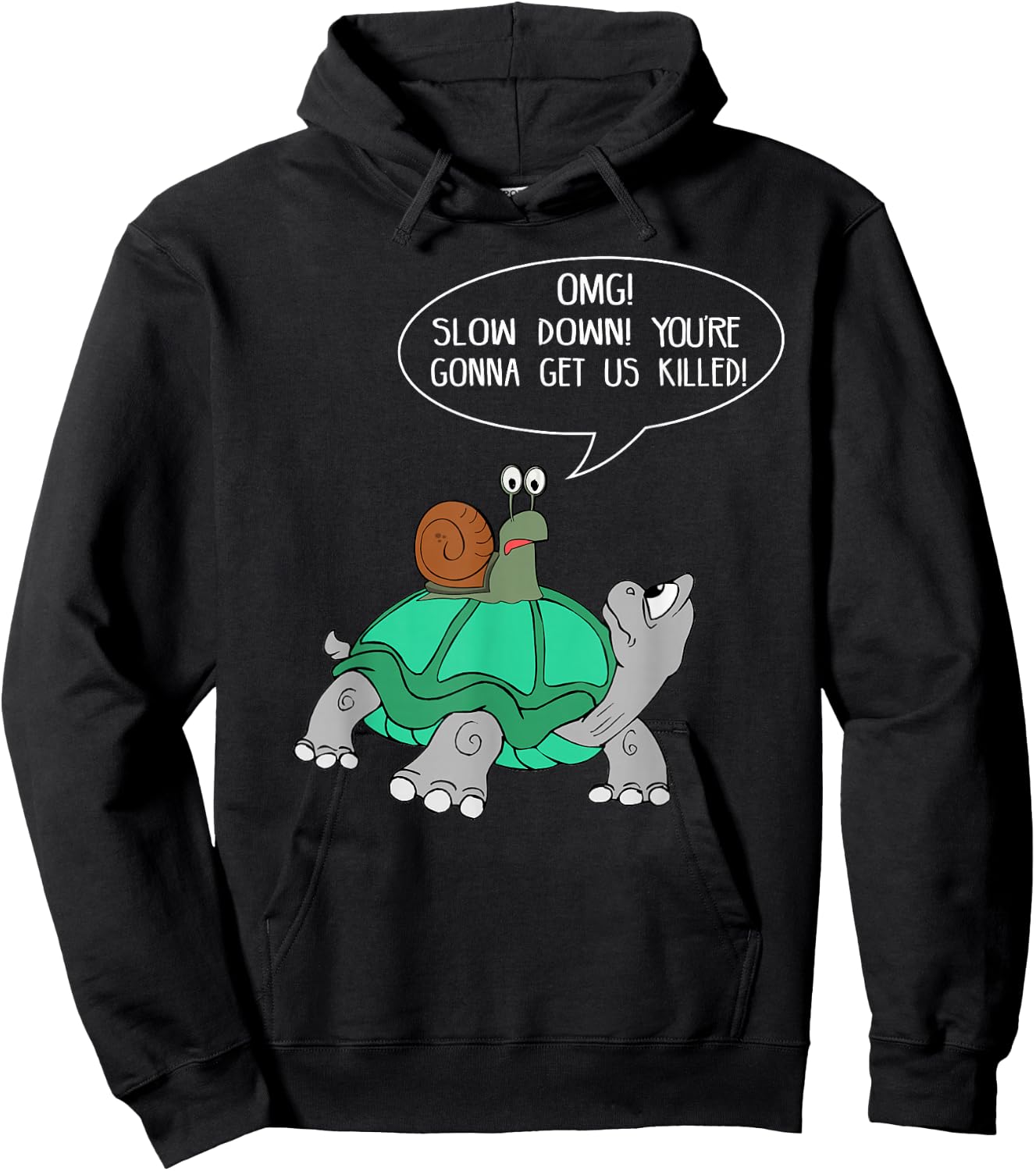 Slow Down, You're Gonna Get Us Killed! Hoodie - Hoodie | Black