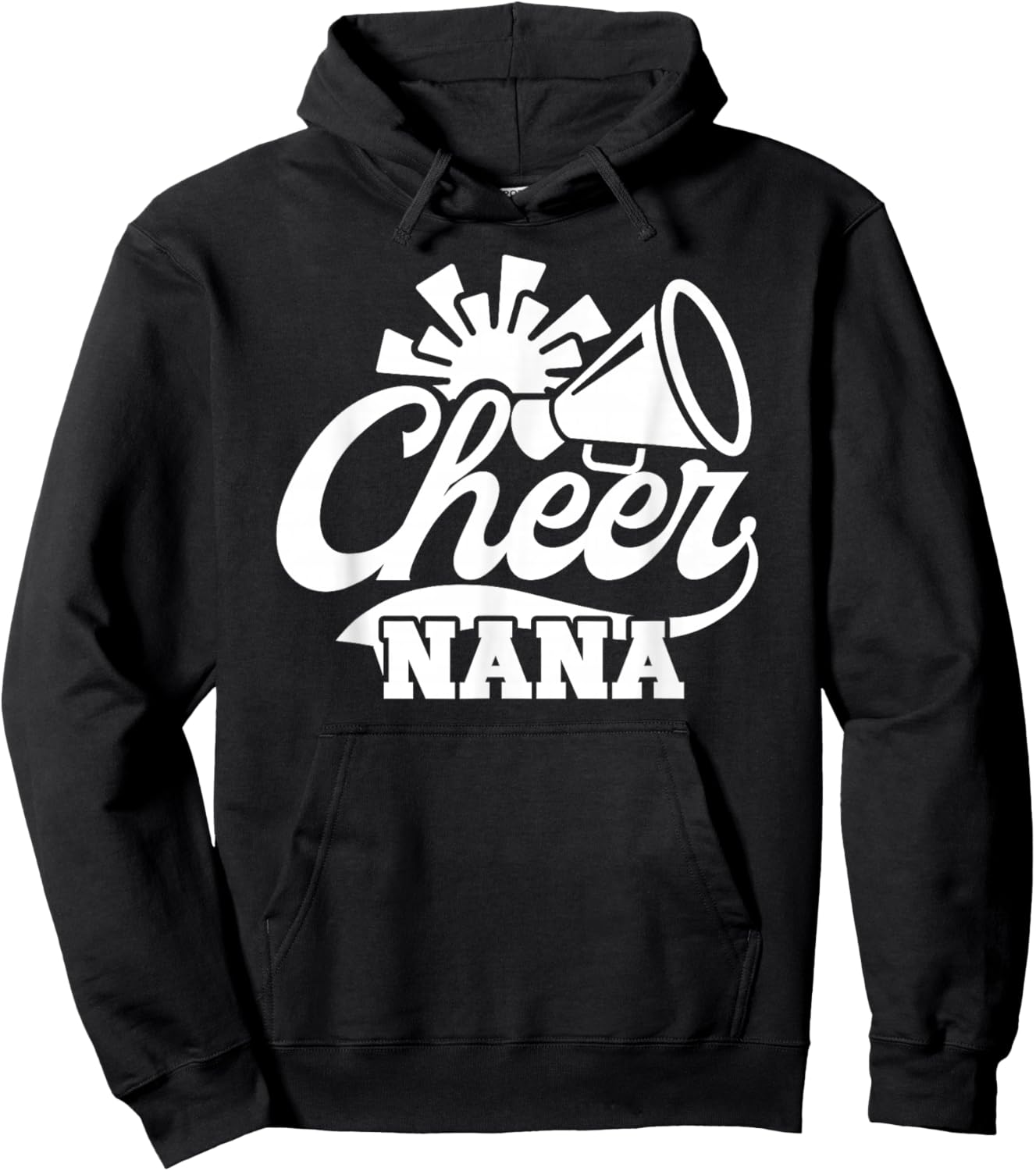 Cheer Nana Cheerleading Nana Grandma Of A Cheerleader Nana Hoodie - Hoodie | Black
