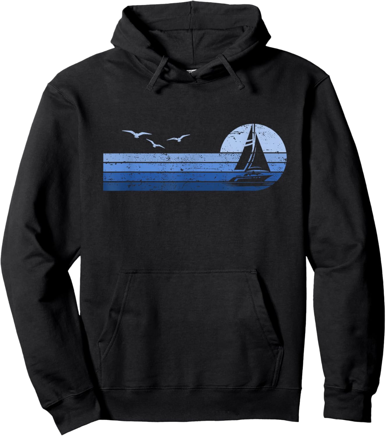 Segler Skipper Segelboot Kapitän Segeln Hoodie - Hoodie | Black