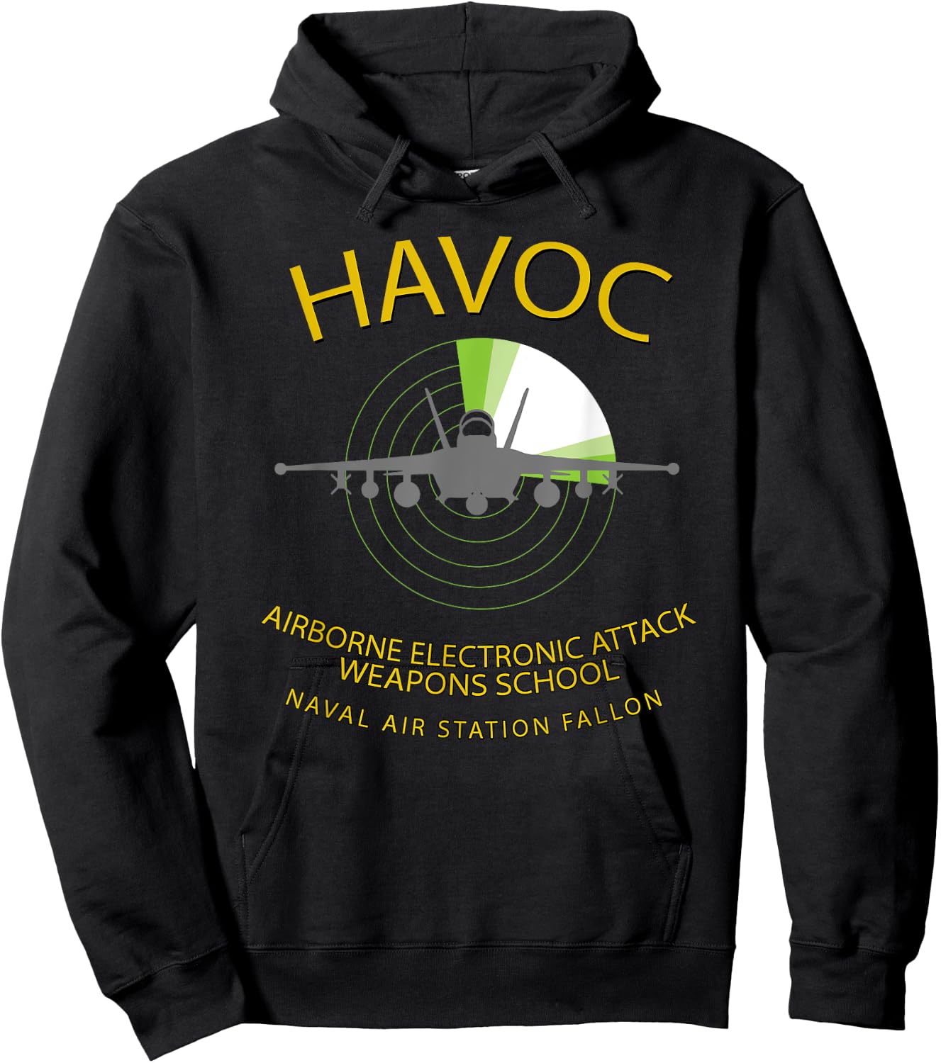 HAVOC Airborne Electronic Attack Weapons School EA-18 Hoodie - Hoodie | Black