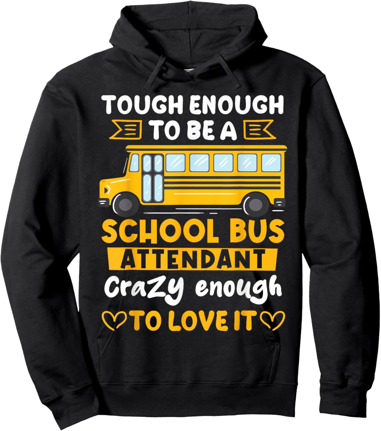 School Bus Monitor Bus Companion Student Transport Hoodie - Hoodie | Black