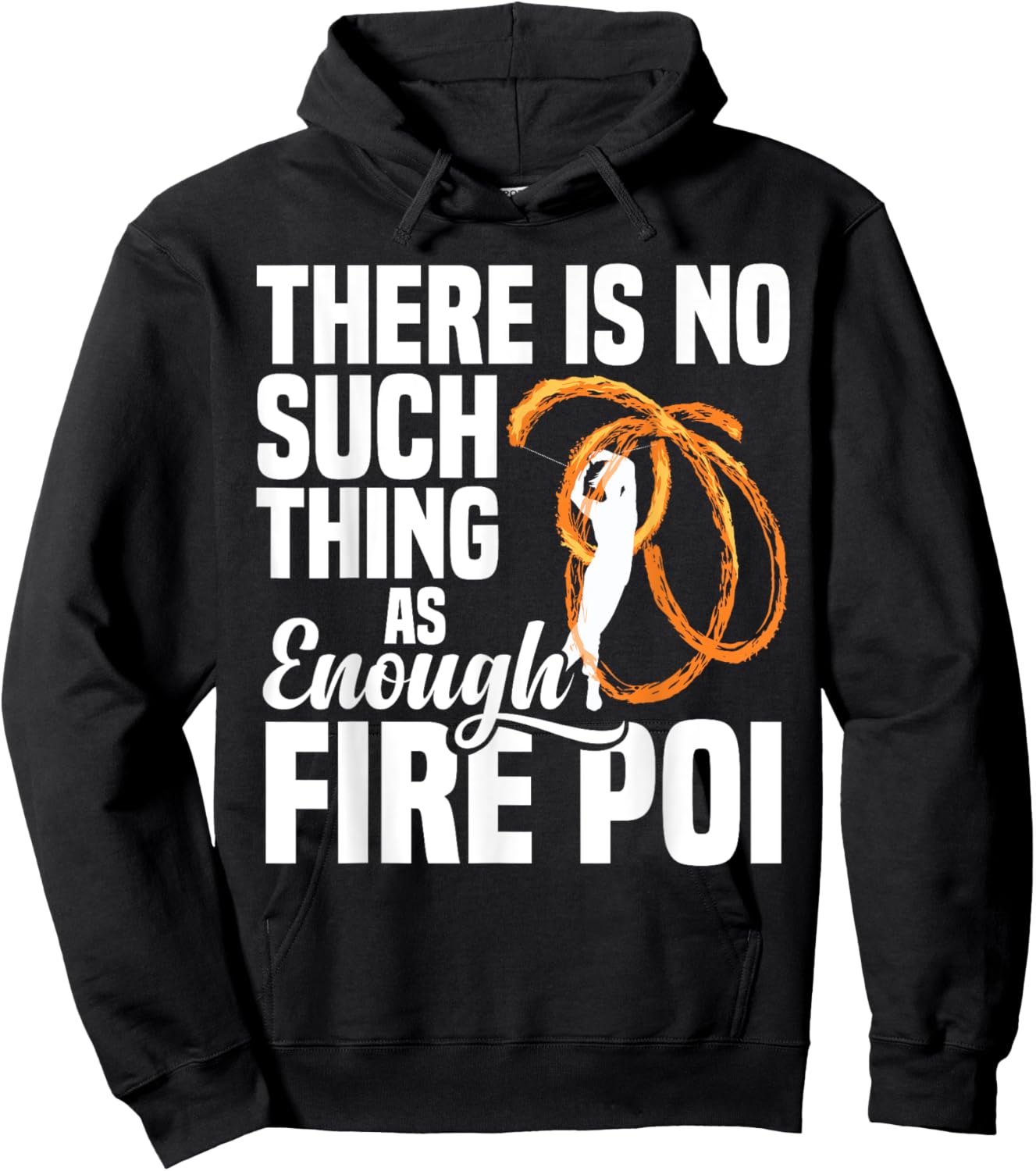 Fire Dancing Fire Poi Equipment Spinning Fire Spinner Hoodie - Hoodie | Black