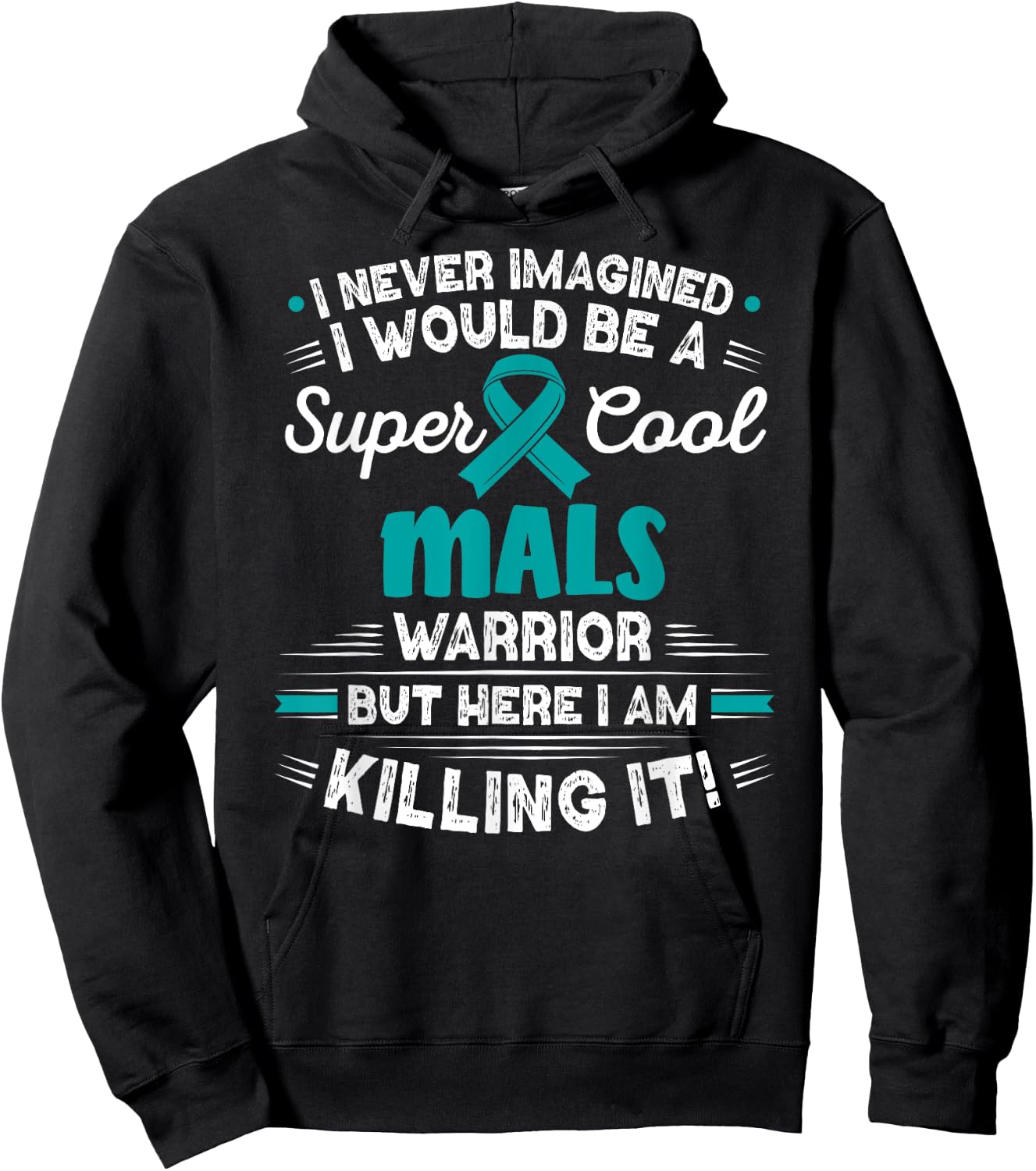 Median Arcuate Ligament Syndrome Cool MALS Warrior MALS Hoodie - Hoodie | Black