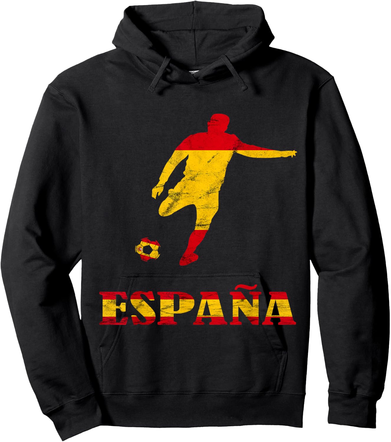 Espana Spain Soccer Player Spain Flag Spanish Pride Espanol Hoodie - Hoodie | Black