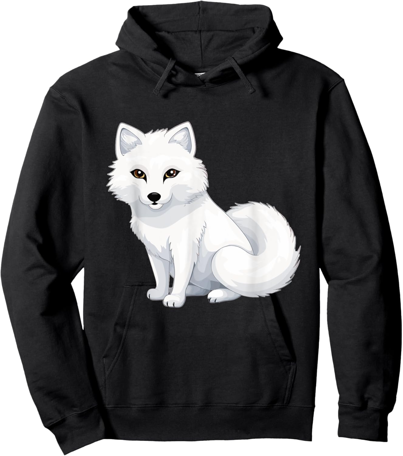 Arctic Fox Artic Animals Cute Artic Fox Lover Pajamas Hoodie - Hoodie | Black