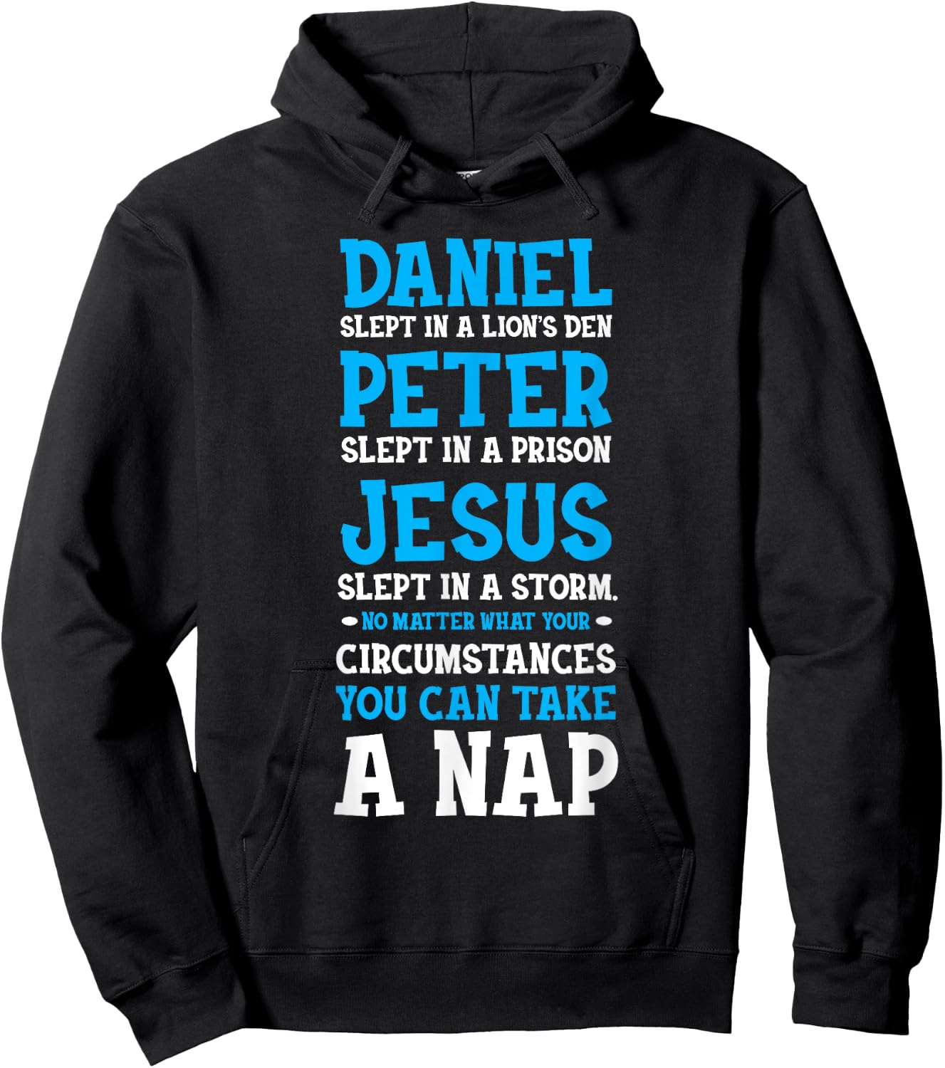 Funny Nap Lovers Sleeping Jesus Napping Gift Christian Humor Hoodie - Hoodie | Black