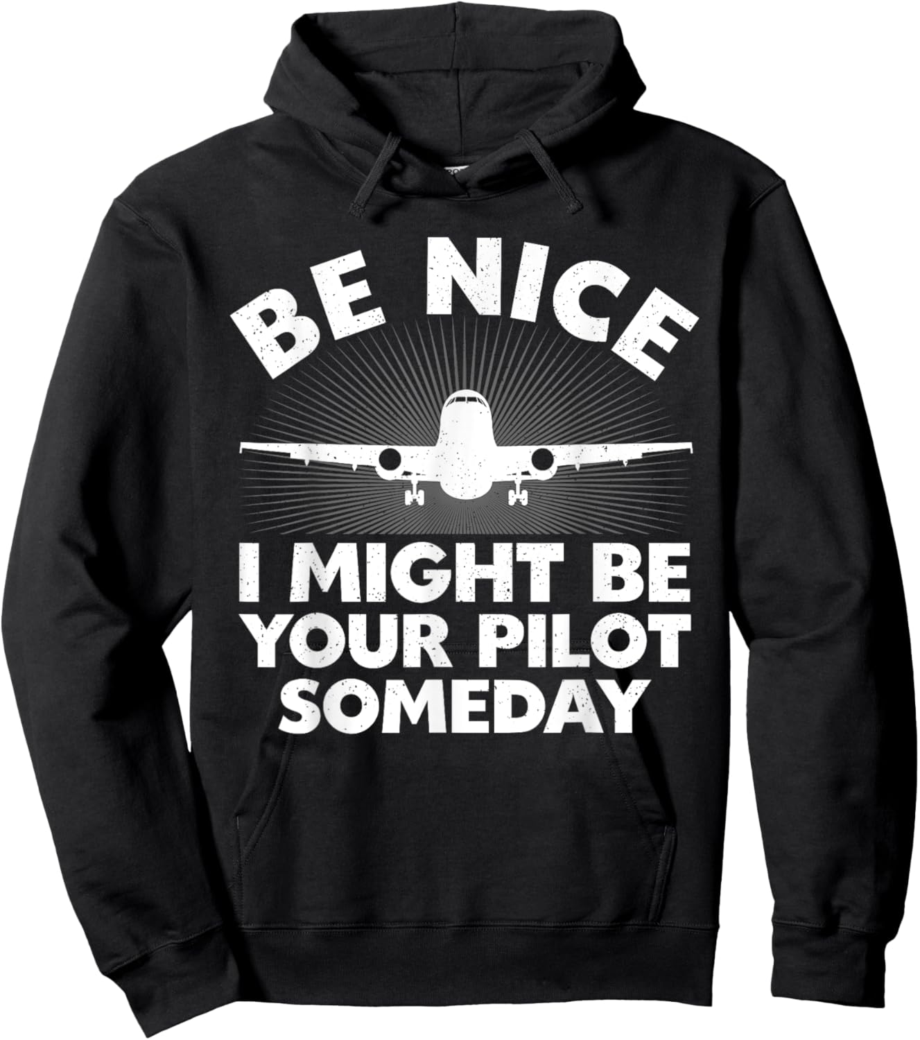 Funny Airline Pilot Art Women Aviation Future Pilot Hoodie - Hoodie | Black
