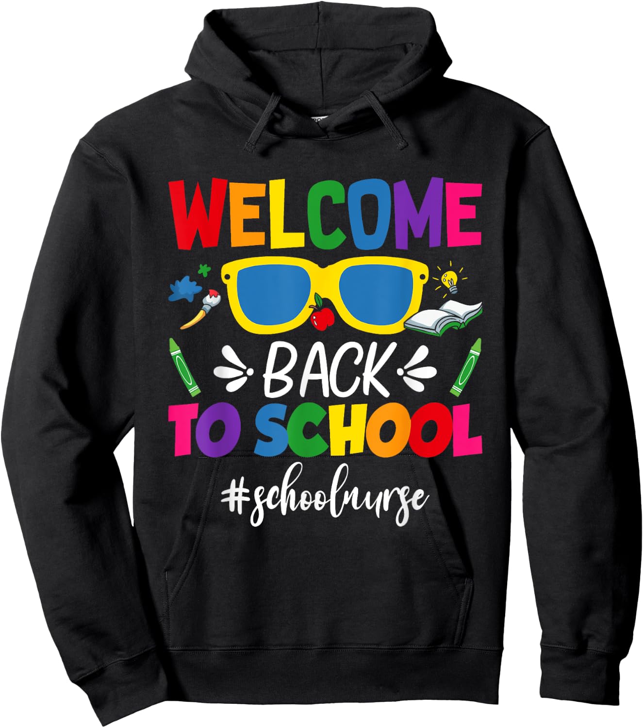 Welcome Back To School Nurse First Day Of School Nurse Hoodie - Hoodie | Black
