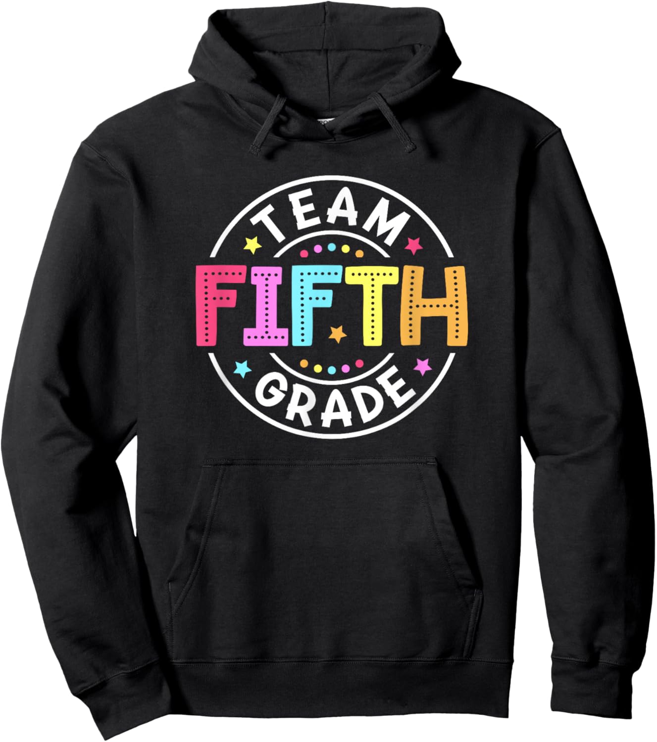 Team Fifth Grade Teacher Back To School 5th Grade Squad Kids Hoodie - Hoodie | Black