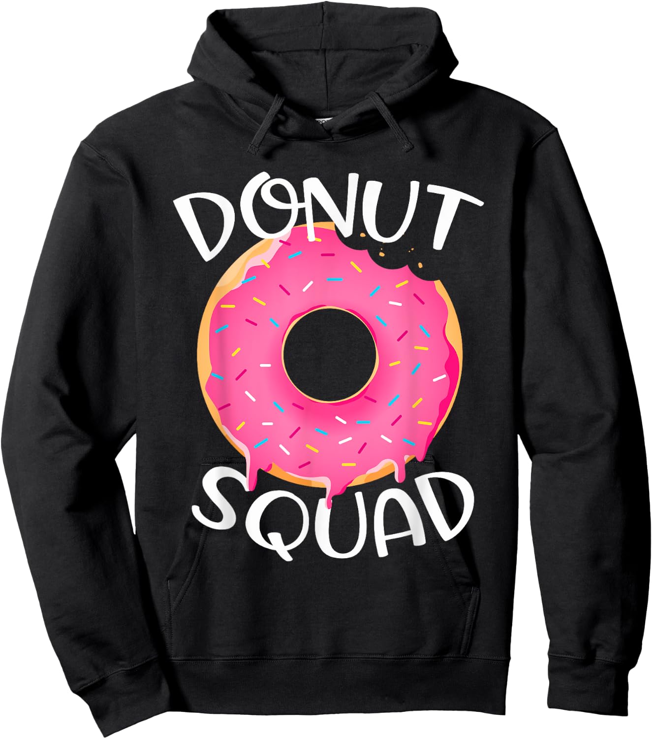 Donut Squad Funny Donut Cool Donut Lover Birthday Girls Gift Hoodie - Hoodie | Black