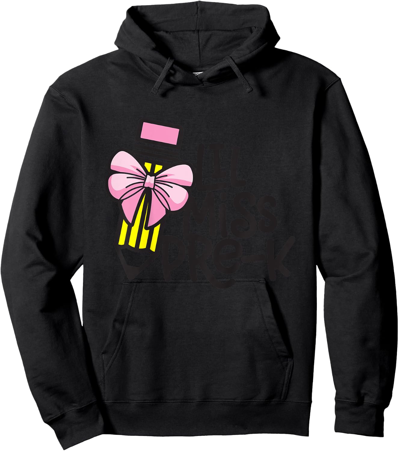 Little Miss Pre-K Shirt Back to School Pre Kindergarten Hoodie - Hoodie | Black