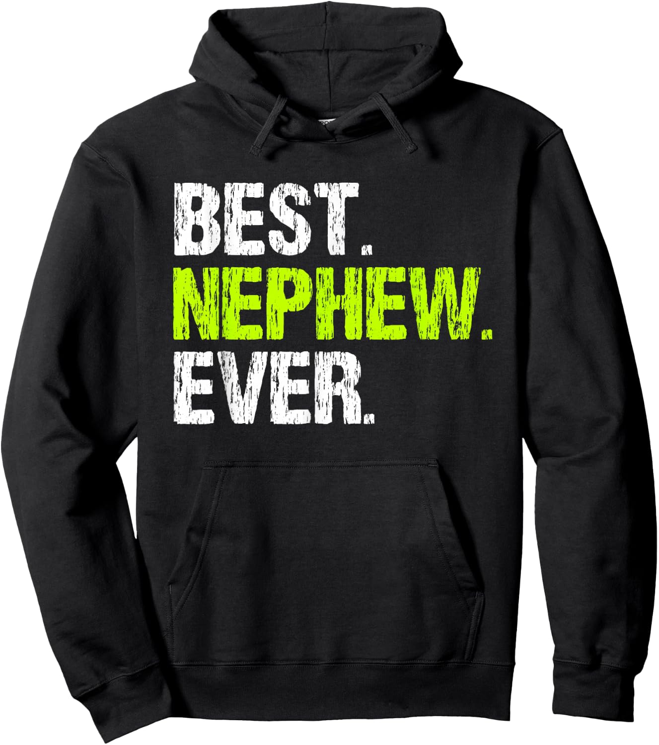 Best Nephew Ever Family Cool Funny Kids from Aunt Hoodie - Hoodie | Black