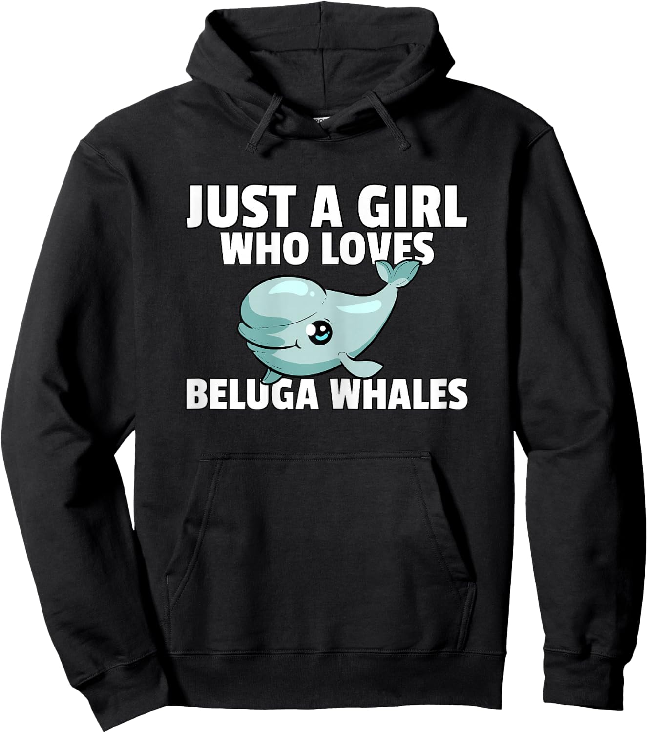 Beluga Whale Baby Beluga Costume Hoodie - Hoodie | Black