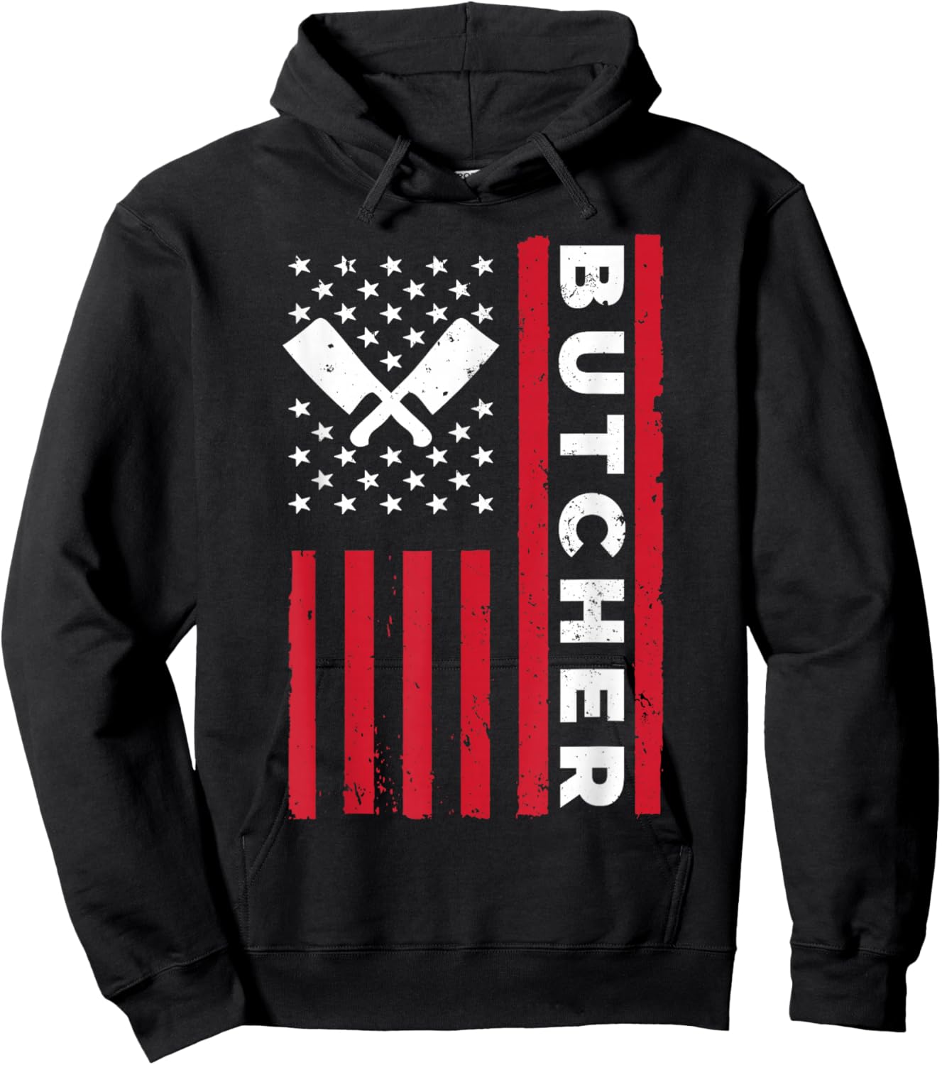 Cool Butcher Art Dad Meat Cutting Butchery Butcher Hoodie - Hoodie | Black