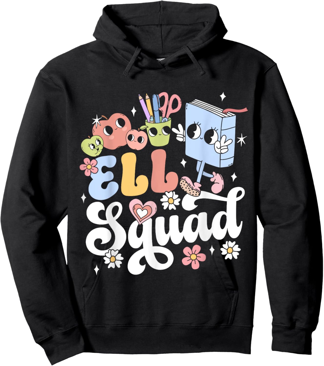 ELL Teacher ESOL Tutor ELL Squad Men Women Hoodie - Hoodie | Black