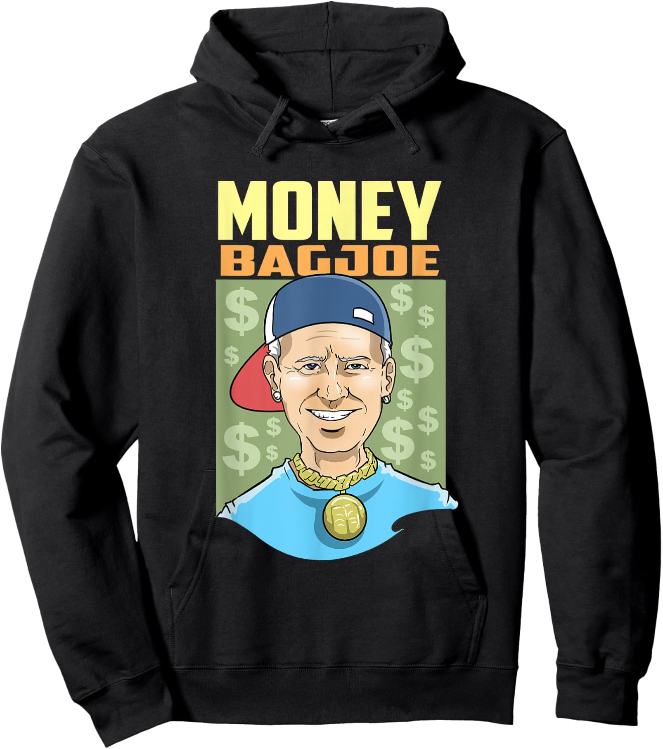 Moneybag joe biden where that stimulus stimmy check at Hoodie - Hoodie | Black