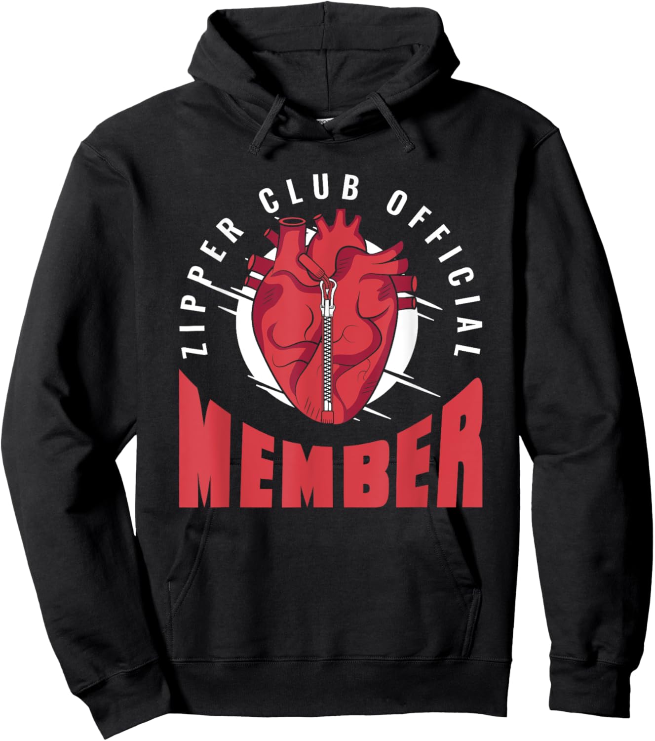 Zipper Club Official Member Transplant Open Heart Surgeon Hoodie - Hoodie | Black