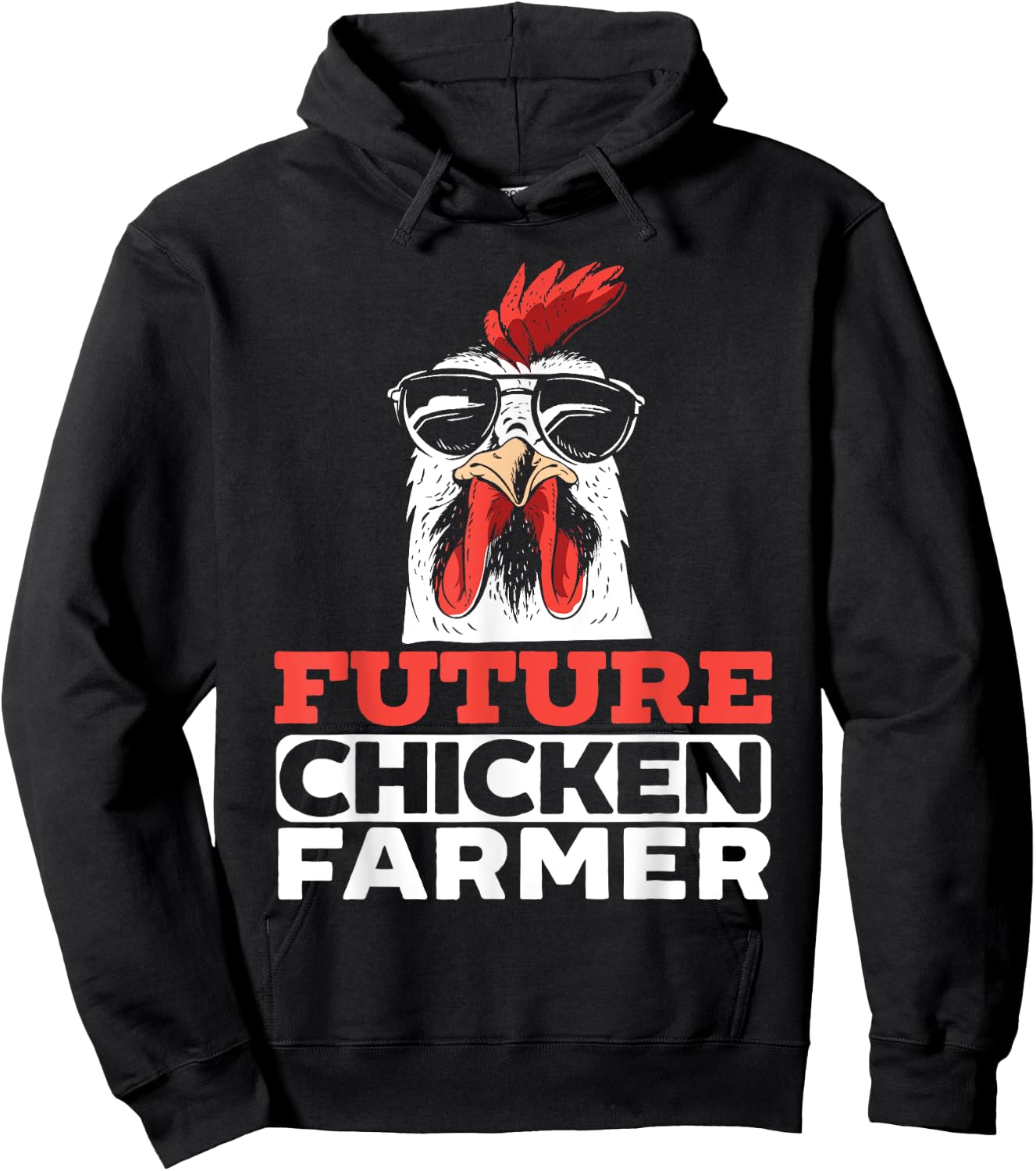 Future Chicken Farmer for a Chicken Lover Farming Hoodie - Hoodie | Black