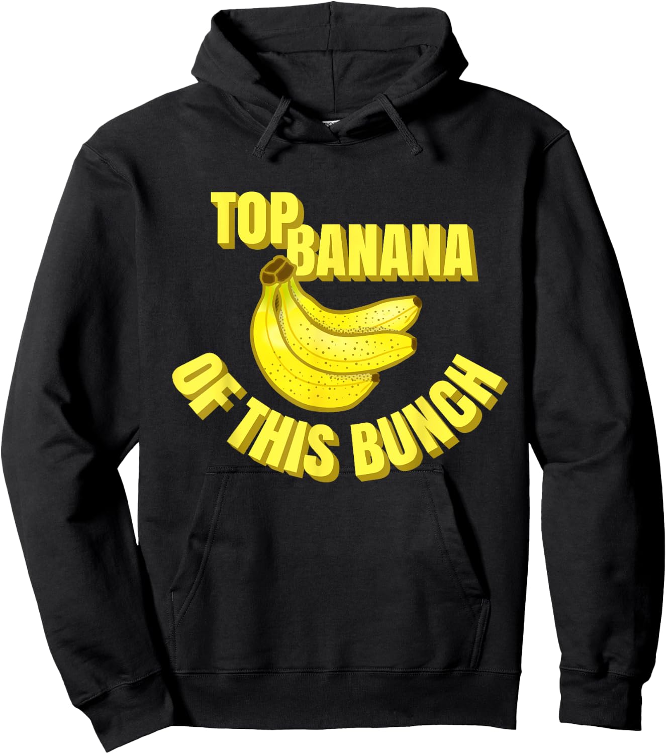 Top Banana of this Bunch Funny Mom Dad Group Leader Graphic Hoodie - Hoodie | Black