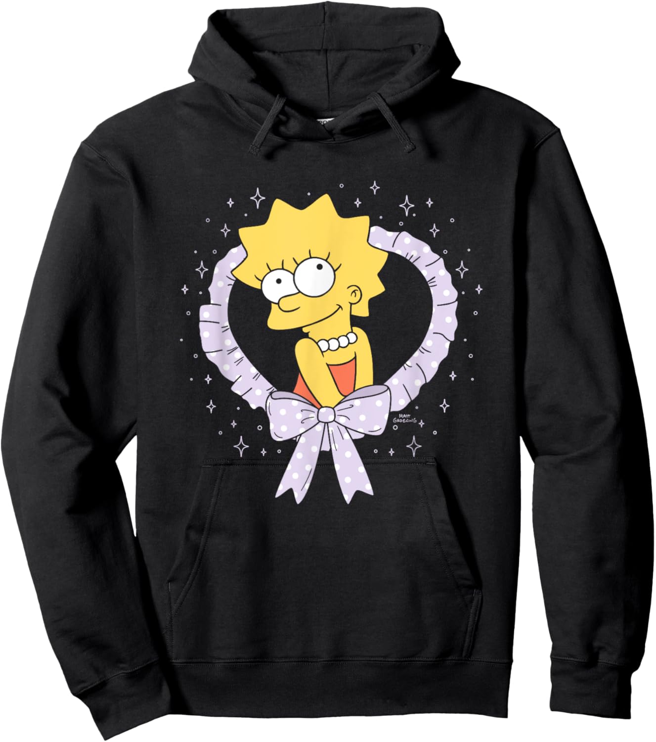 The Simpsons Valentine's Day Sweet Lisa Heart Hoodie - Hoodie | Black
