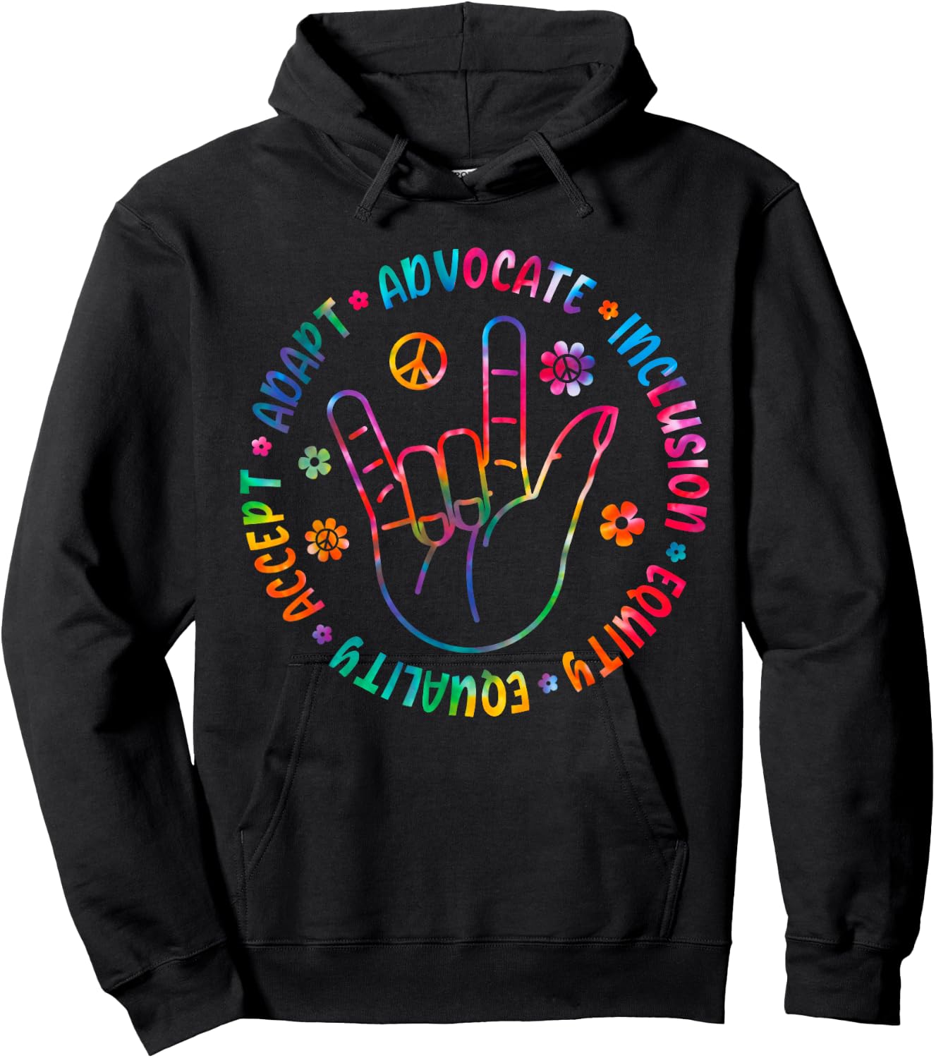 Special Education Teacher TIe Dye Sped Teacher Squad Hoodie - Hoodie | Black
