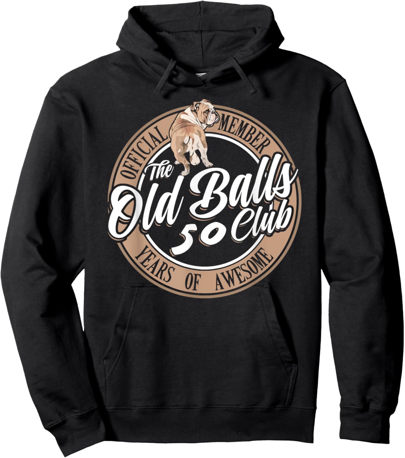 Old Balls Club 50 Years of Awesome Funny 50th Birthday Gag Hoodie - Hoodie | Black