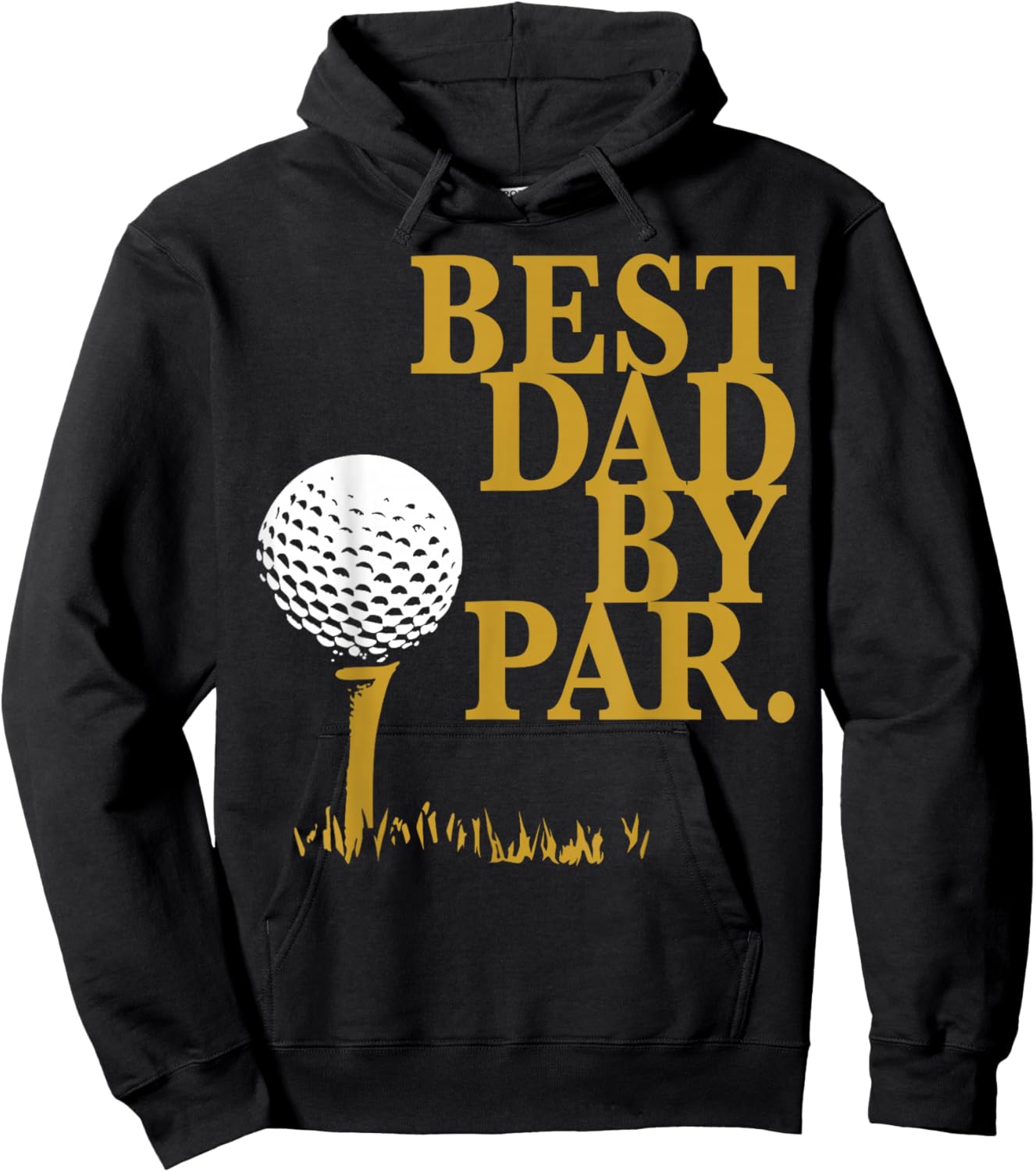 Best Dad By Par Golf Loving Dads Hoodie - Hoodie | Black