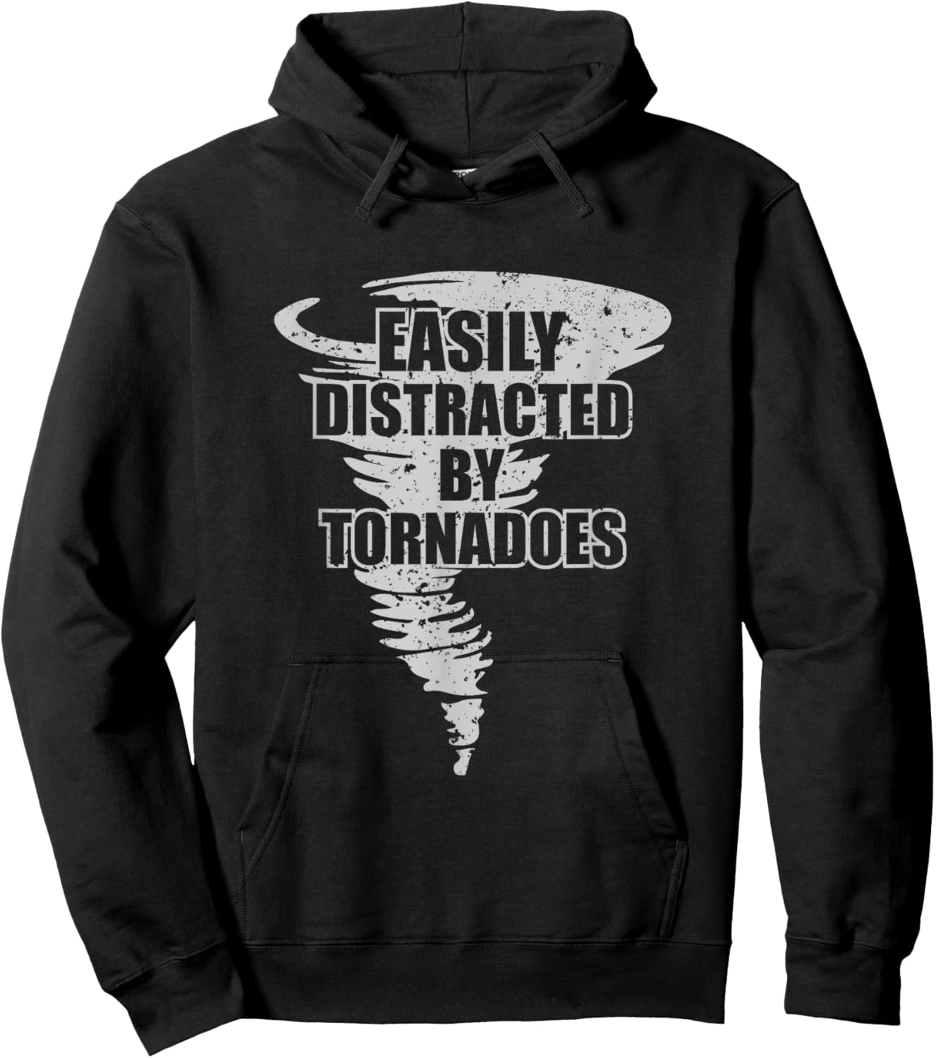 Easily Distracted by Tornadoes - Storm Chasing Tornados Hoodie - Hoodie | Black