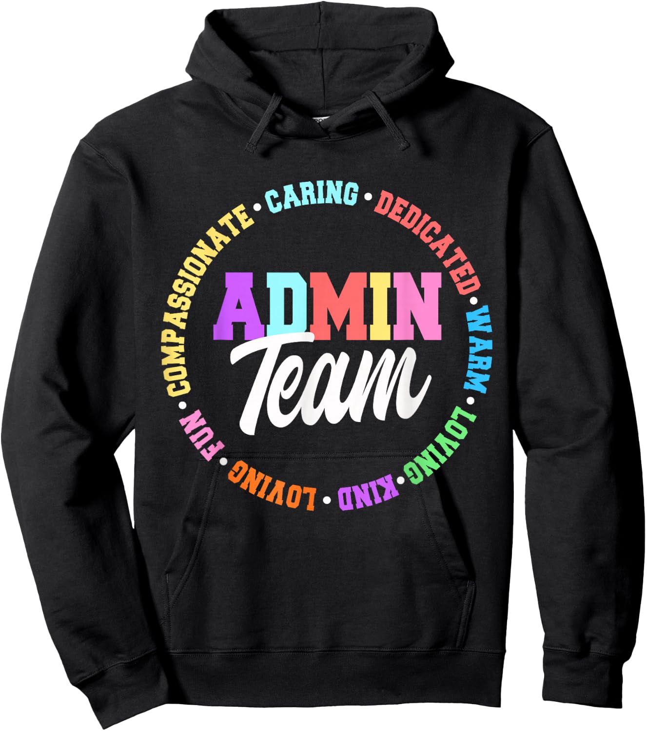Office Team Staff Admin Squad Apparel -Adults Black 3XL Hoodie - Hoodie | Black