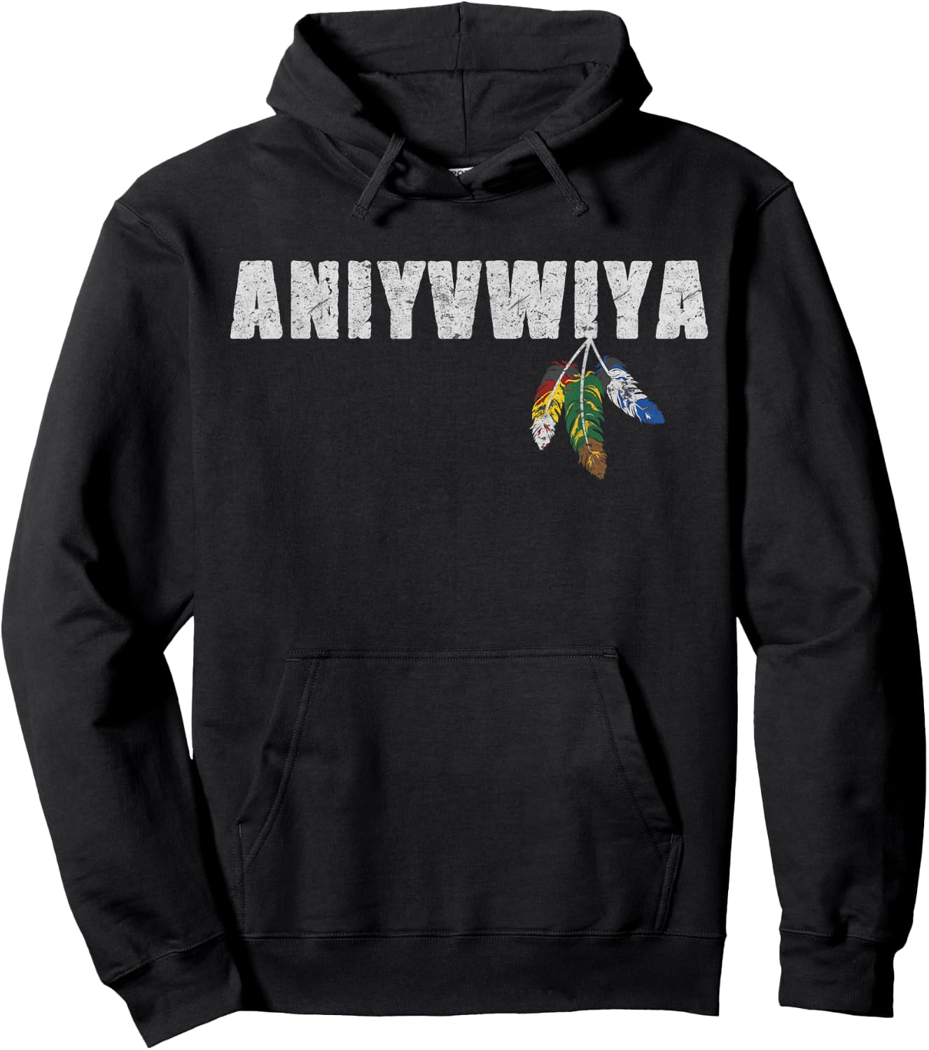 Native American Pride Cherokee Keetoowah Nation Tsi Tsalagi Hoodie - Hoodie | Black