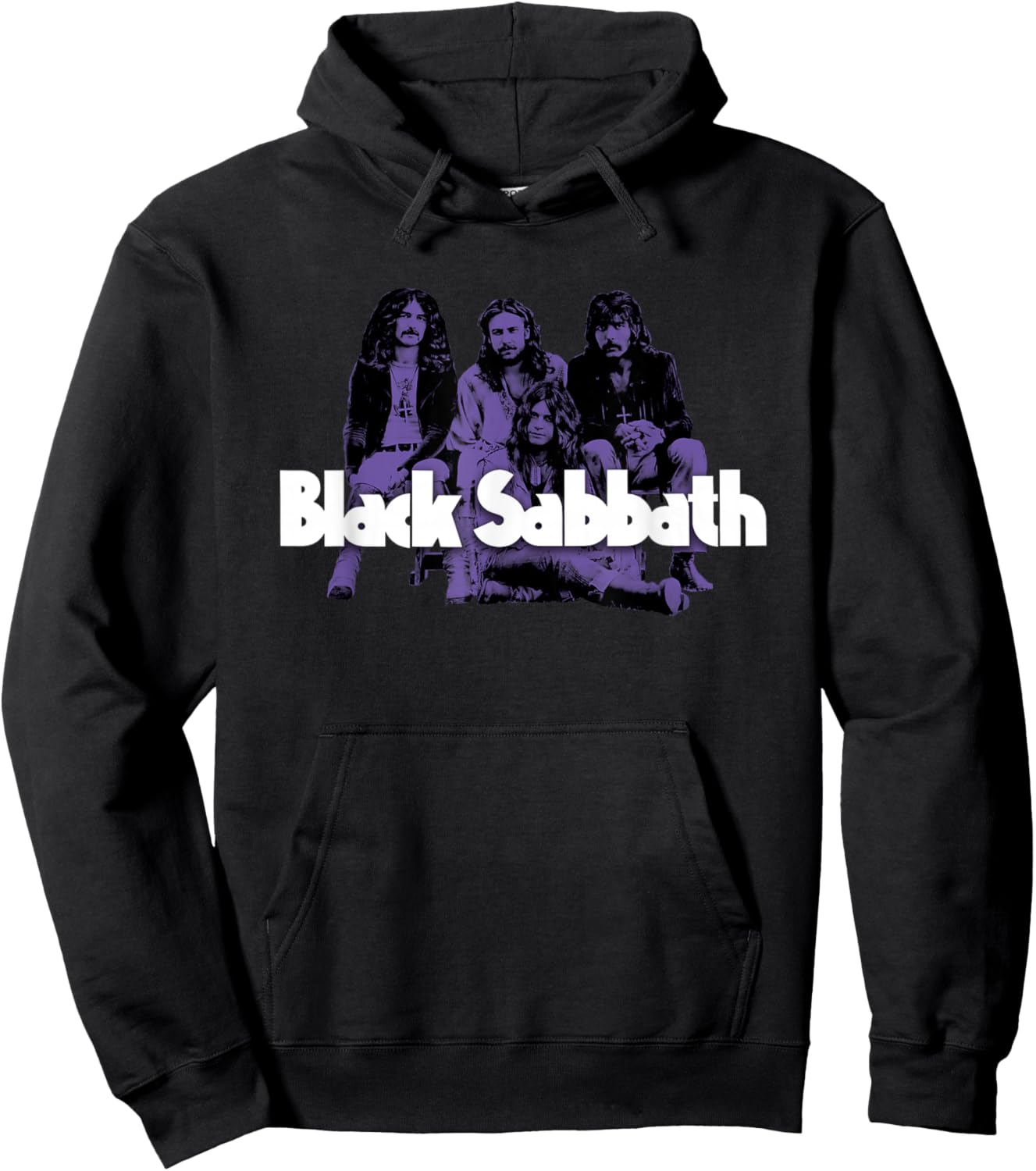 Official Black Sabbath Purple Photo Hoodie - Hoodie | Black