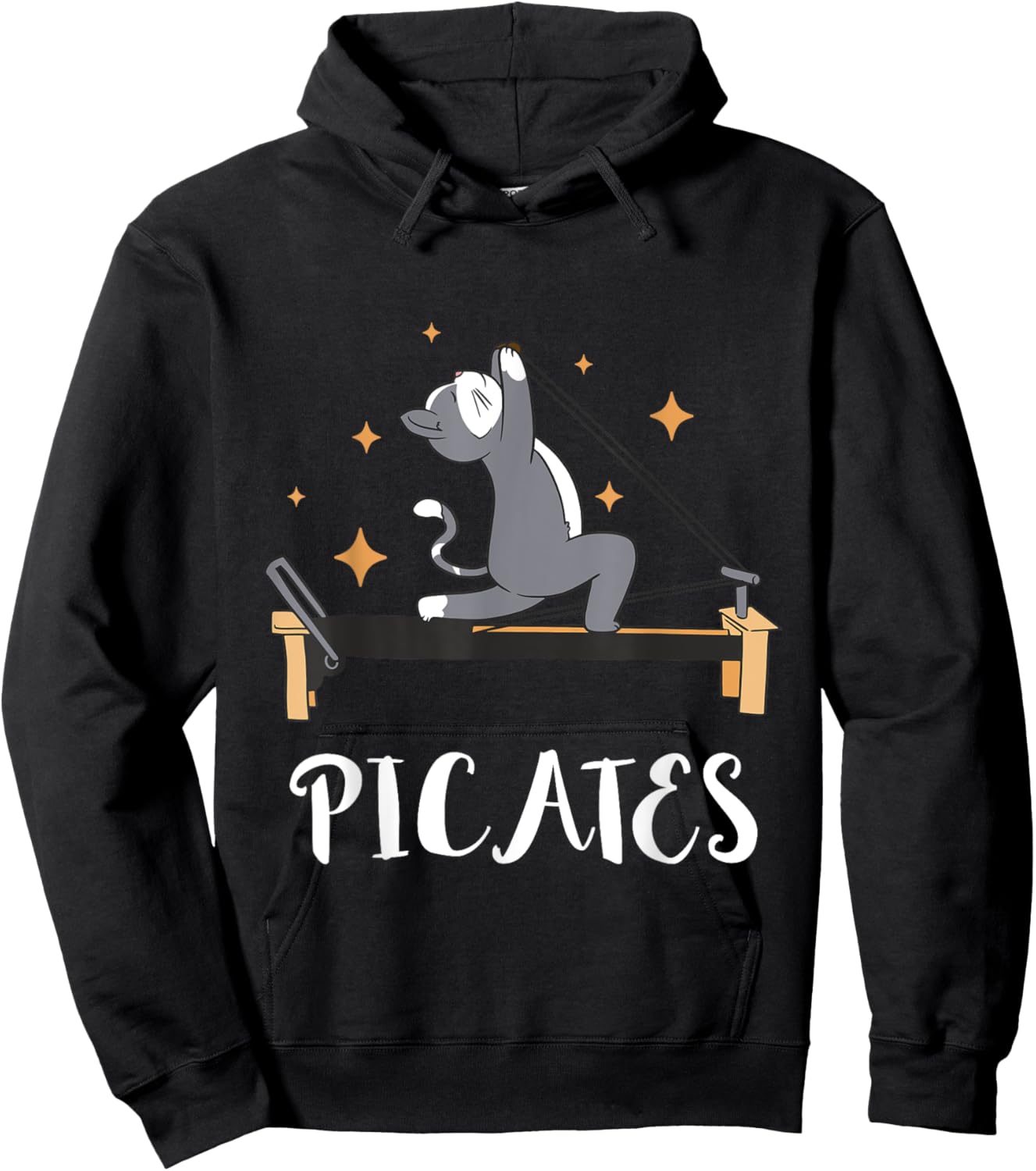 Cat Pilates Workout Pilates Fitness Instructor Pilates Hoodie - Hoodie | Black