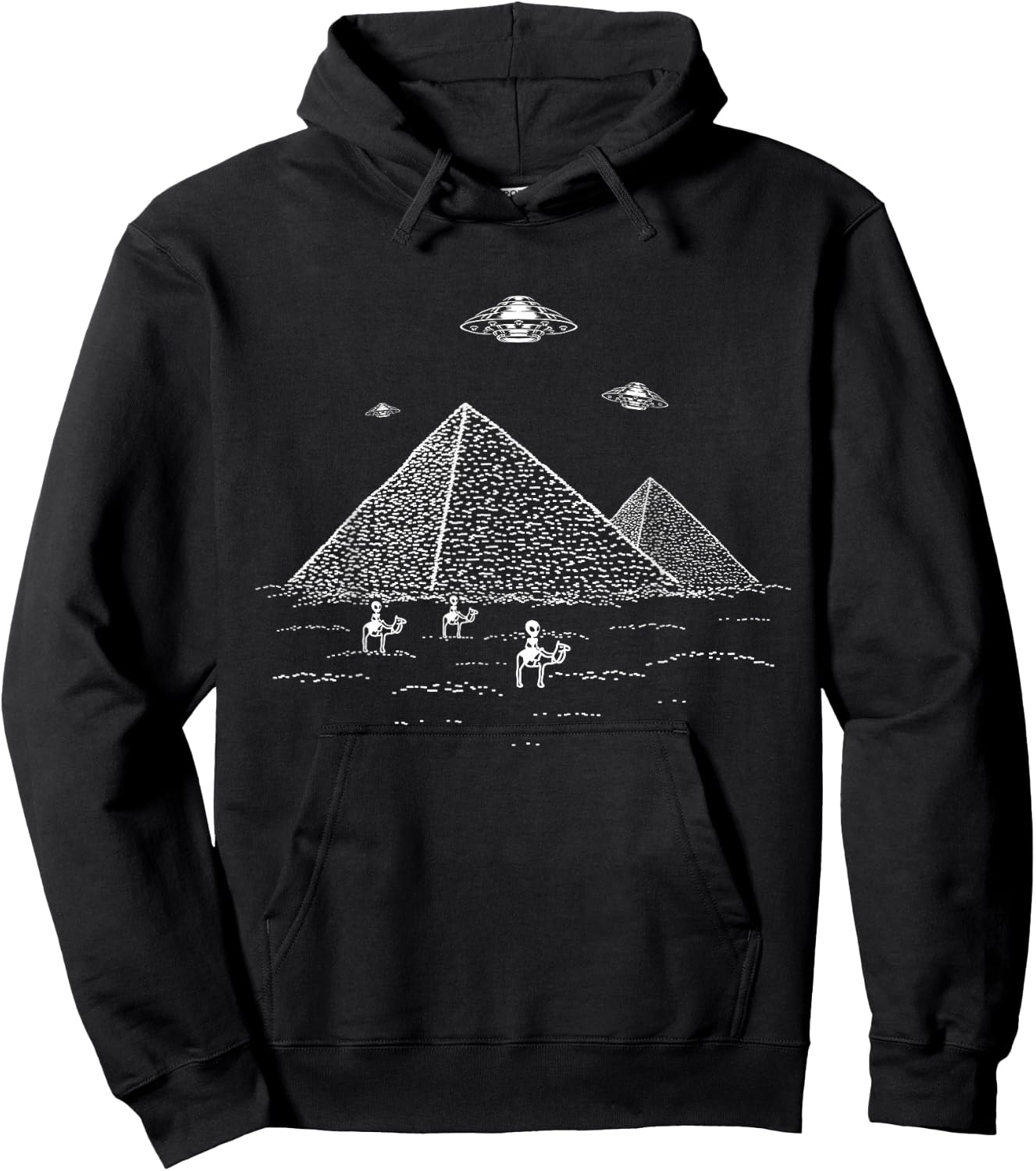 Alien Believer Intergalactic Conspiracy Theory Ancient Hoodie - Hoodie | Black