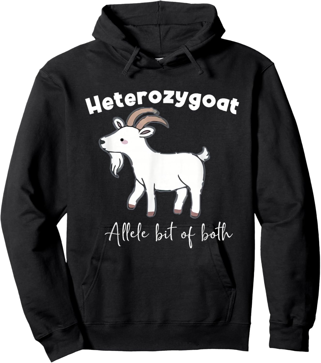 Heterozygoat Allele bit of both Funny Design Hoodie - Hoodie | Black