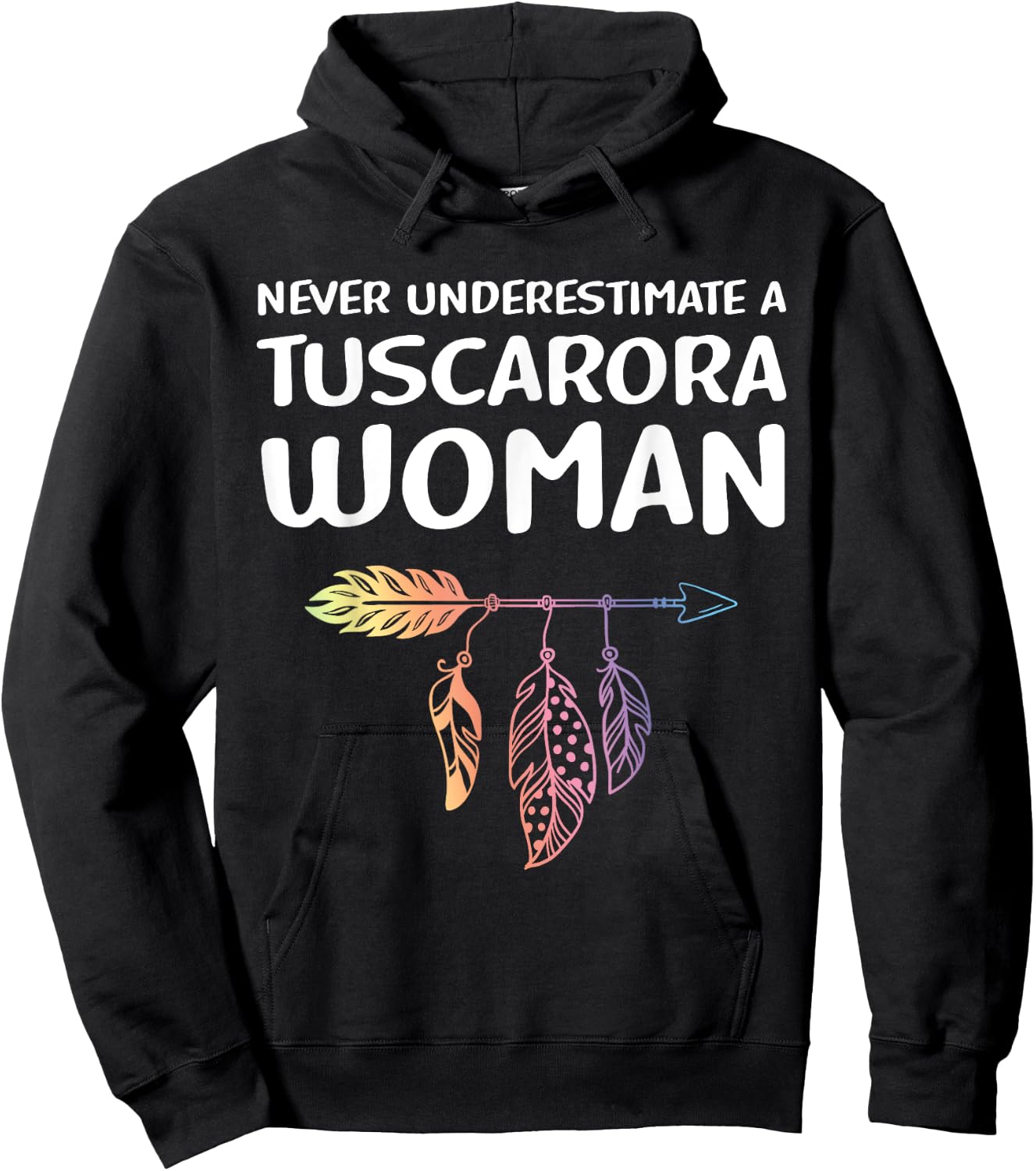 Indigenous People Native American Tuscarora Woman Hoodie - Hoodie | Black