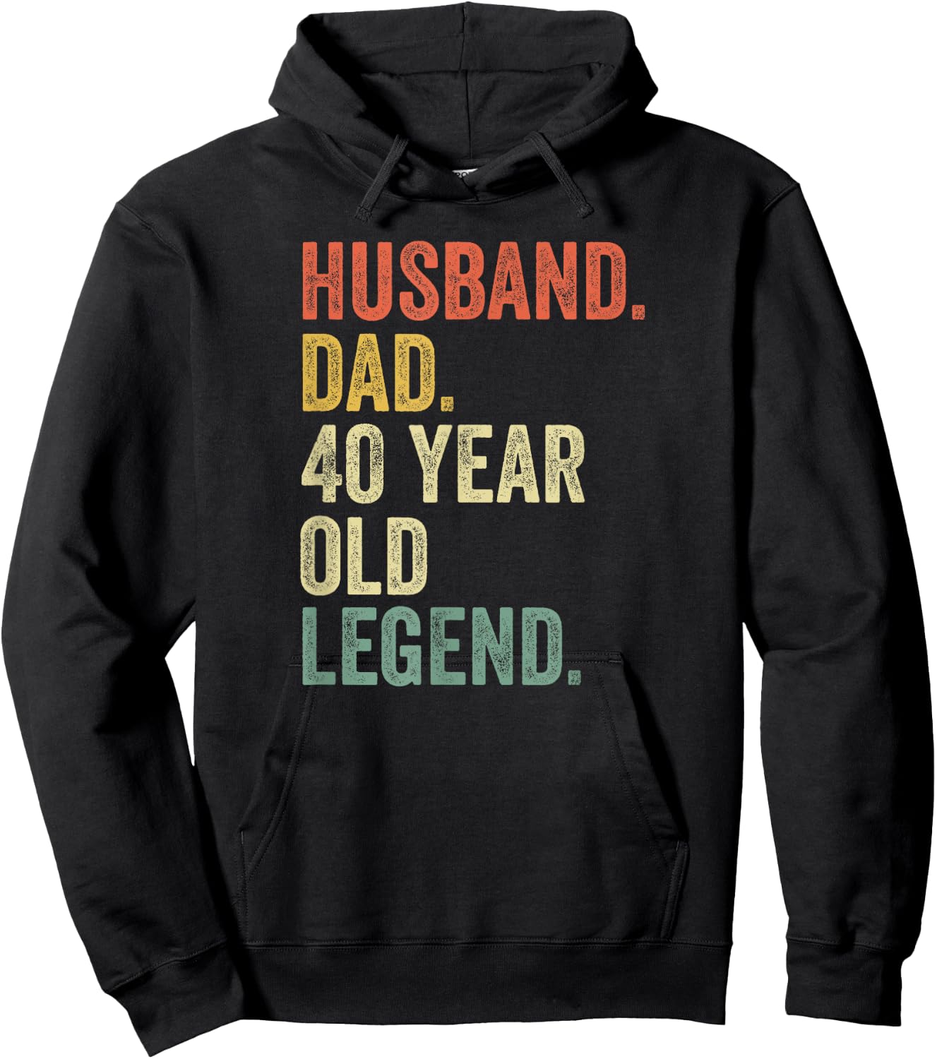 Funny 40th Birthday Gifts Vintage Dad 1980 Hoodie - Hoodie | Black