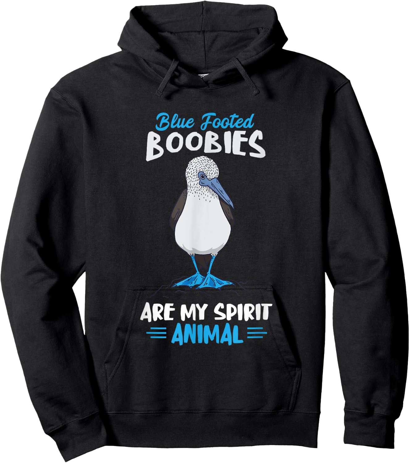 Blue Foot Booby Spirit Animal Blue Footed Booby Seabird Hoodie - Hoodie | Black