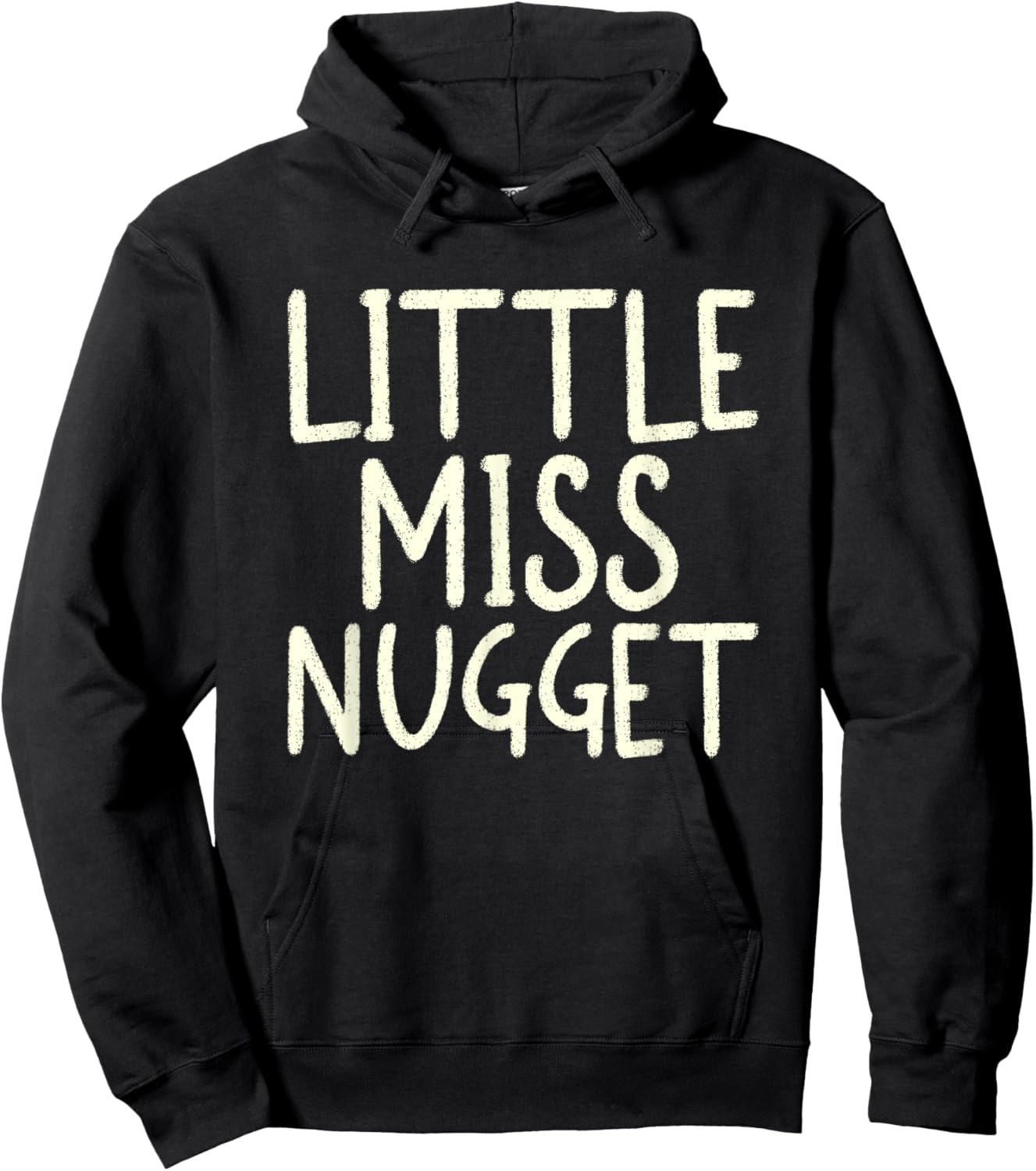 Little Miss Nugget I Chicken Nugget Hoodie - Hoodie | Black