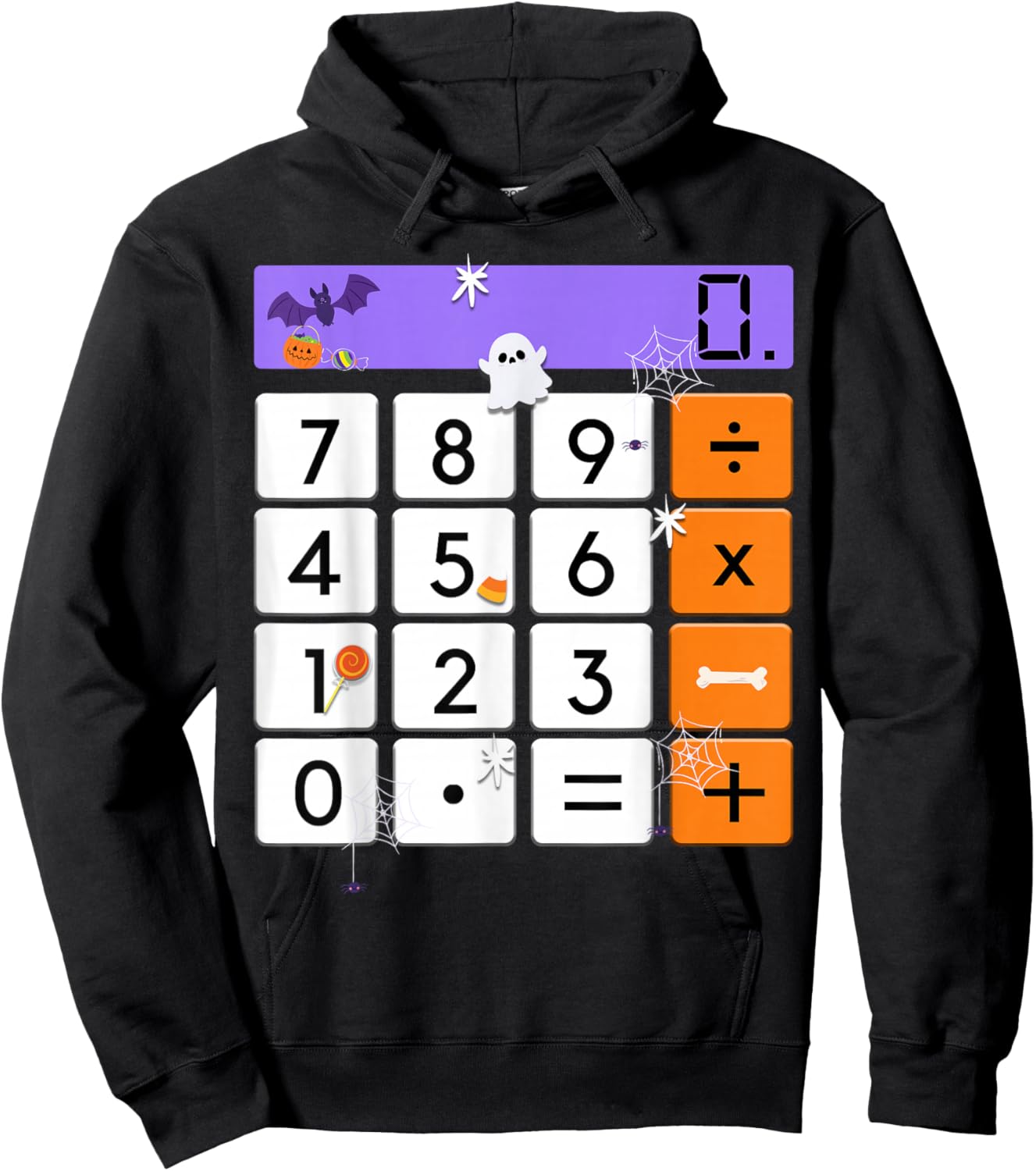 Calculator Halloween Costume Math Geek Mathematics Teacher Hoodie - Hoodie | Black