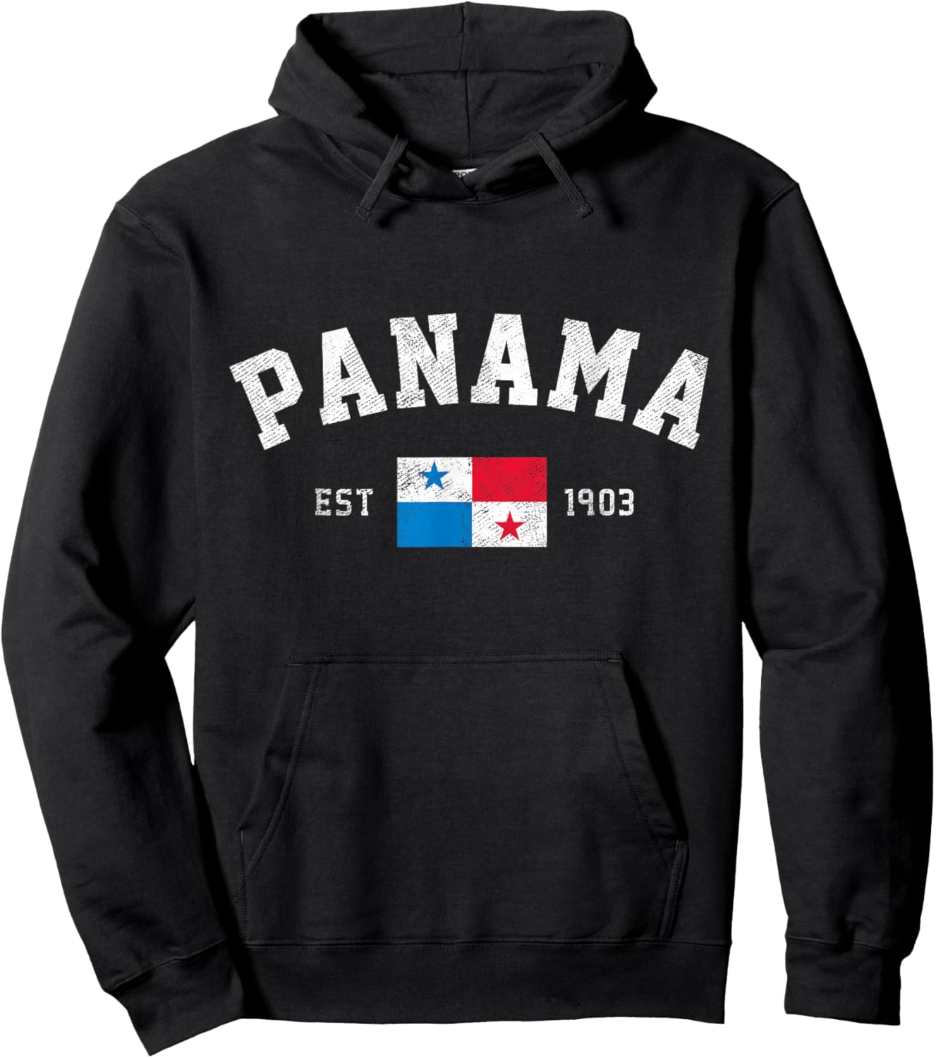 Panama Est. 1903 Panamanian Flag Independence Day Hoodie - Hoodie | Black