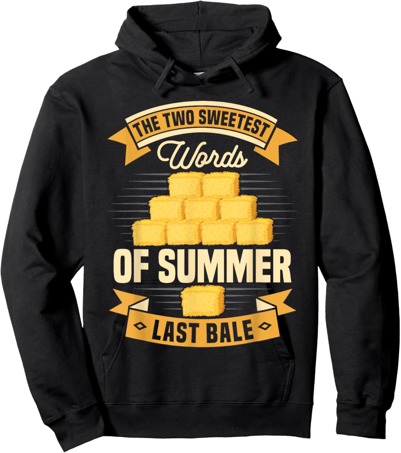 Hay Bale Farming Tractor Driver Hay Baling Hay Bale Farmer Hoodie - Hoodie | Black