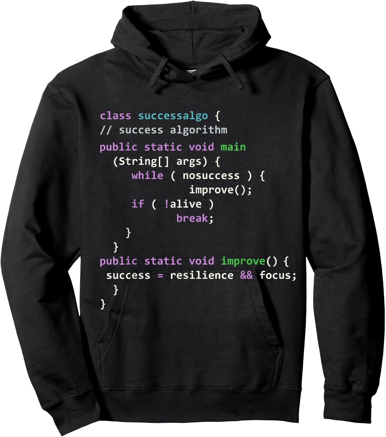 Java Programming Java Success Algorithm Java Programmer Hoodie - Hoodie | Black