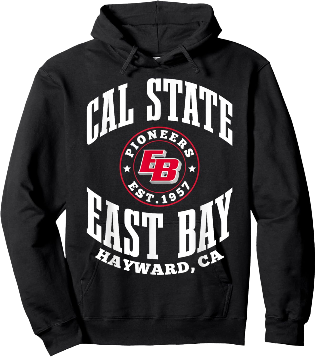 Cal State East Bay Hayward, CA EB Pioneers Est. 1957 Hoodie - Hoodie | Black