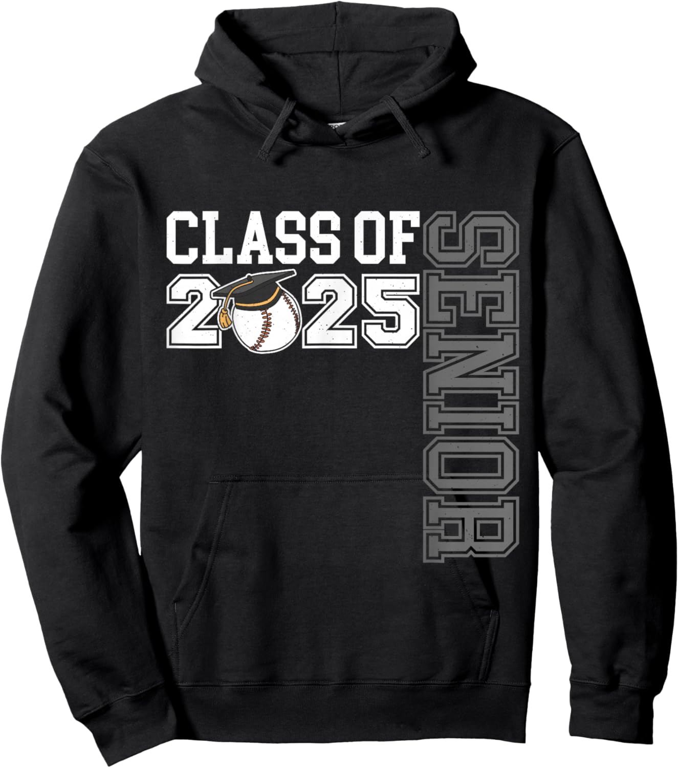 Class Of 2025 Baseball Senior Night Hoodie - Hoodie | Black