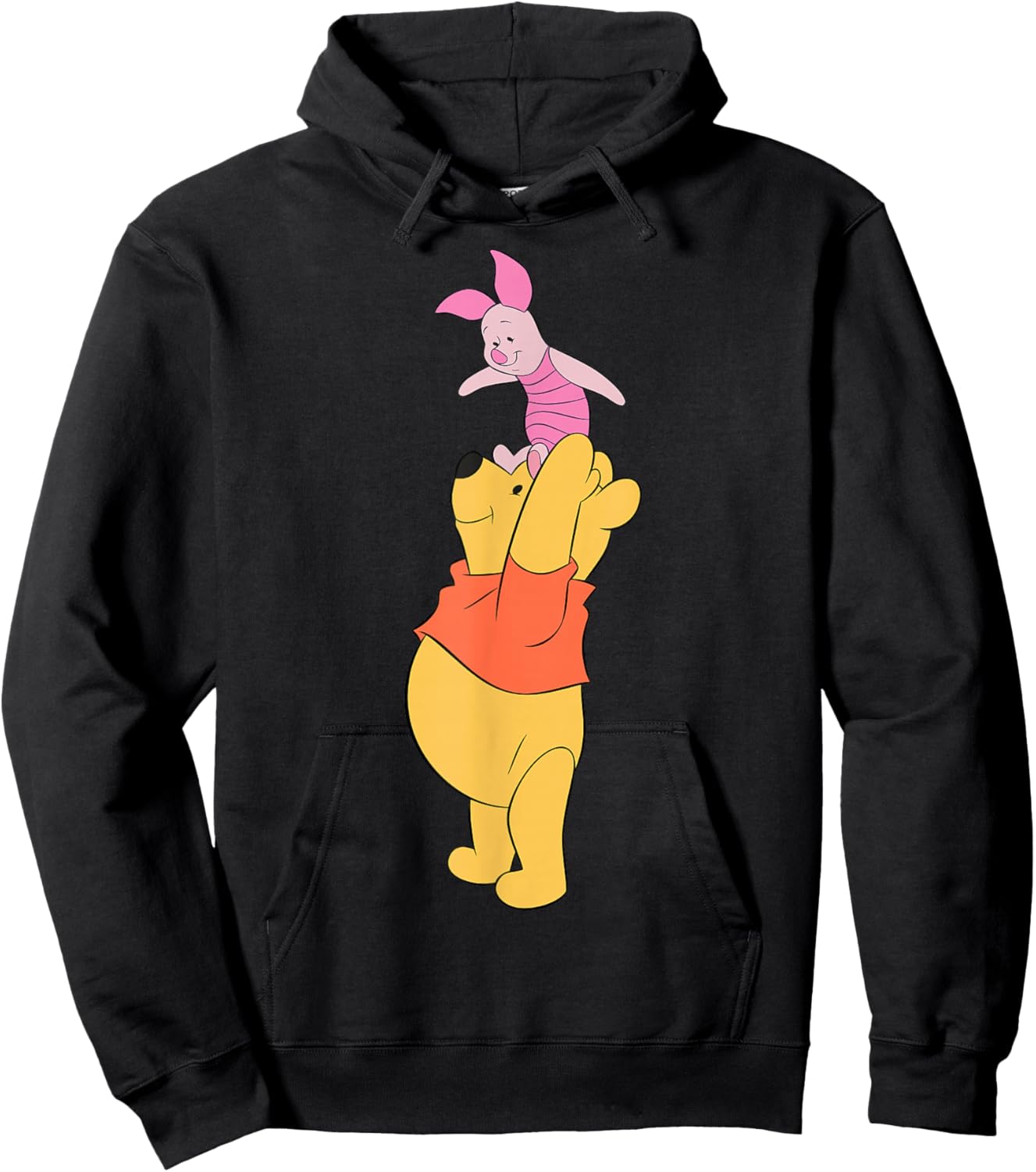 Disney Winnie The Pooh & Piglet True Friends Portrait Hoodie - Hoodie | Black