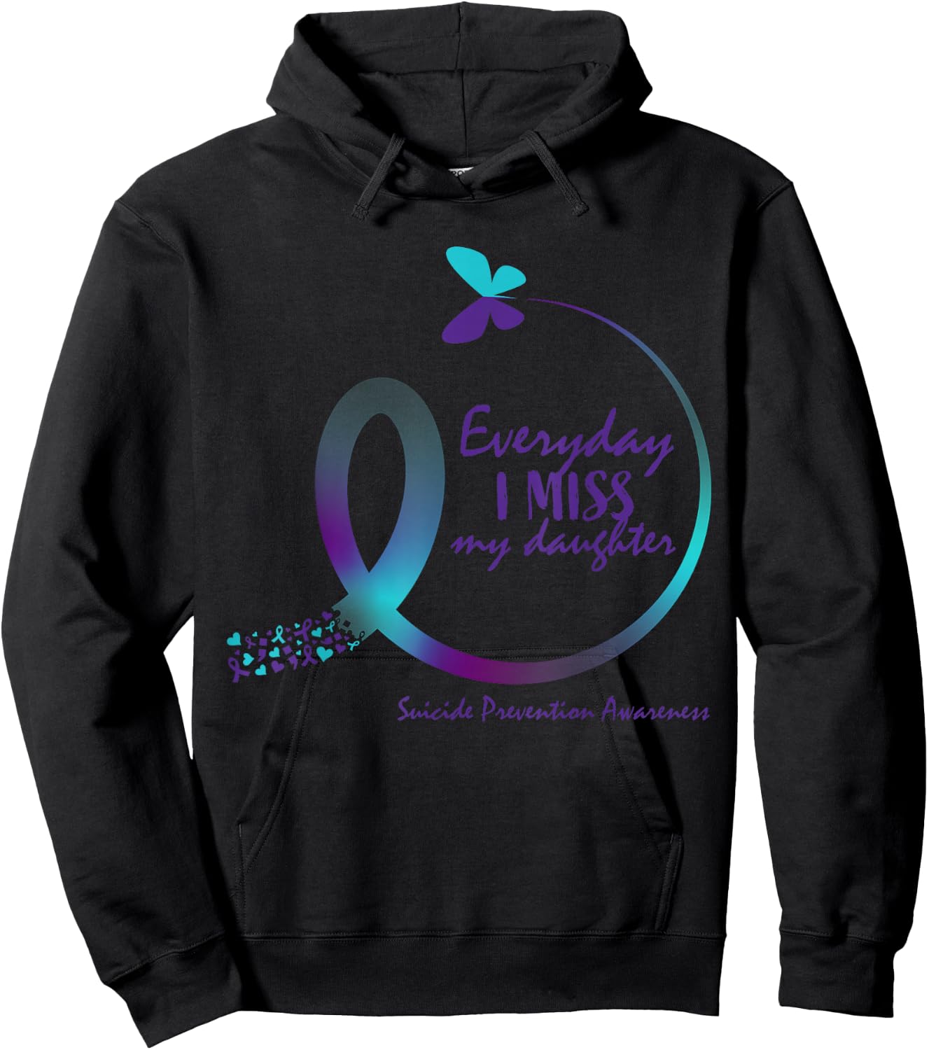 Suicide Awareness Gifts Daughter Suicide Prevention Daughter Hoodie - Hoodie | Black