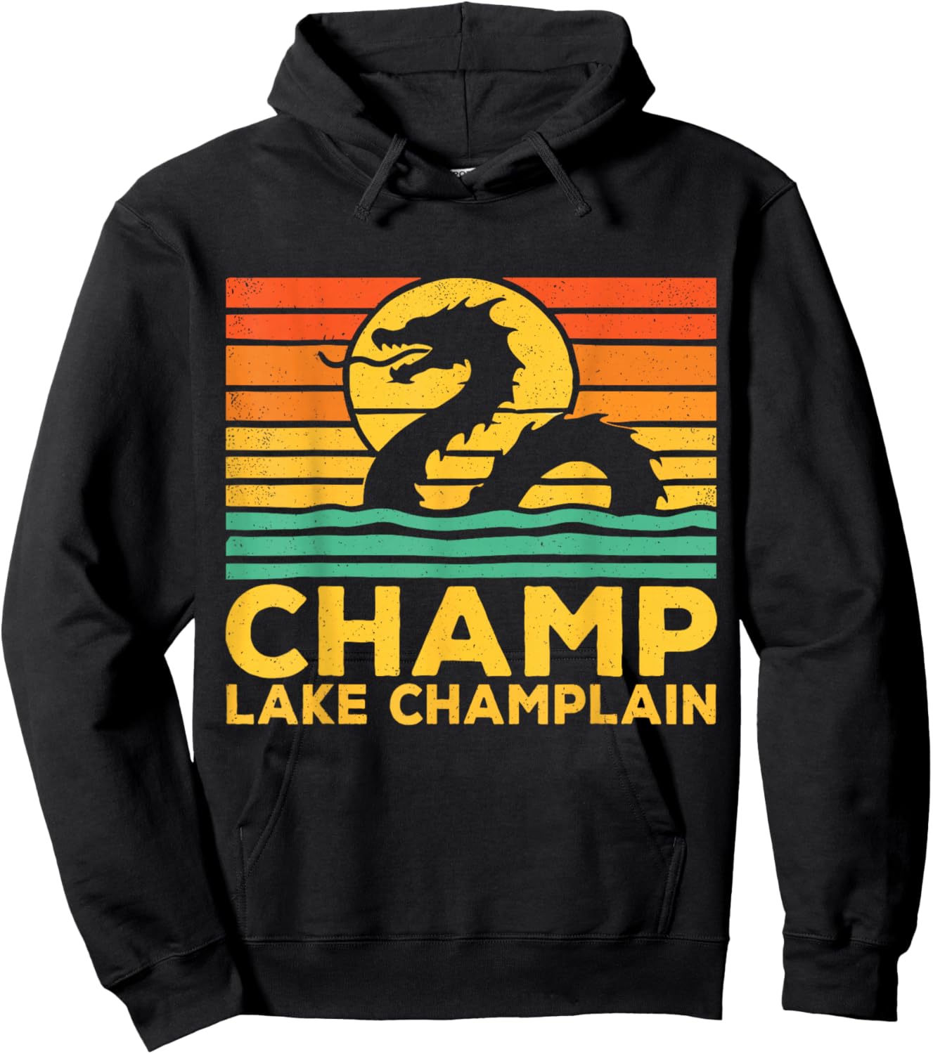 Champ Lake Champlain Monster American Folklore Hoodie - Hoodie | Black