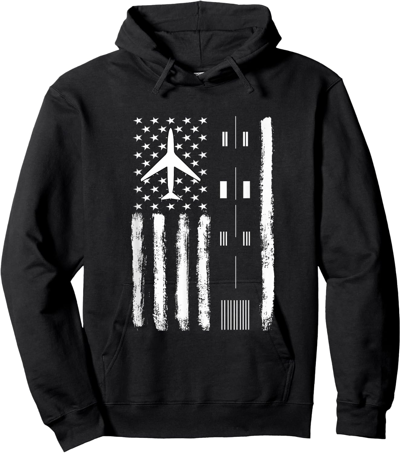 Air Traffic Controller USA Flag - ATC Outfit Controller Gift Hoodie - Hoodie | Black