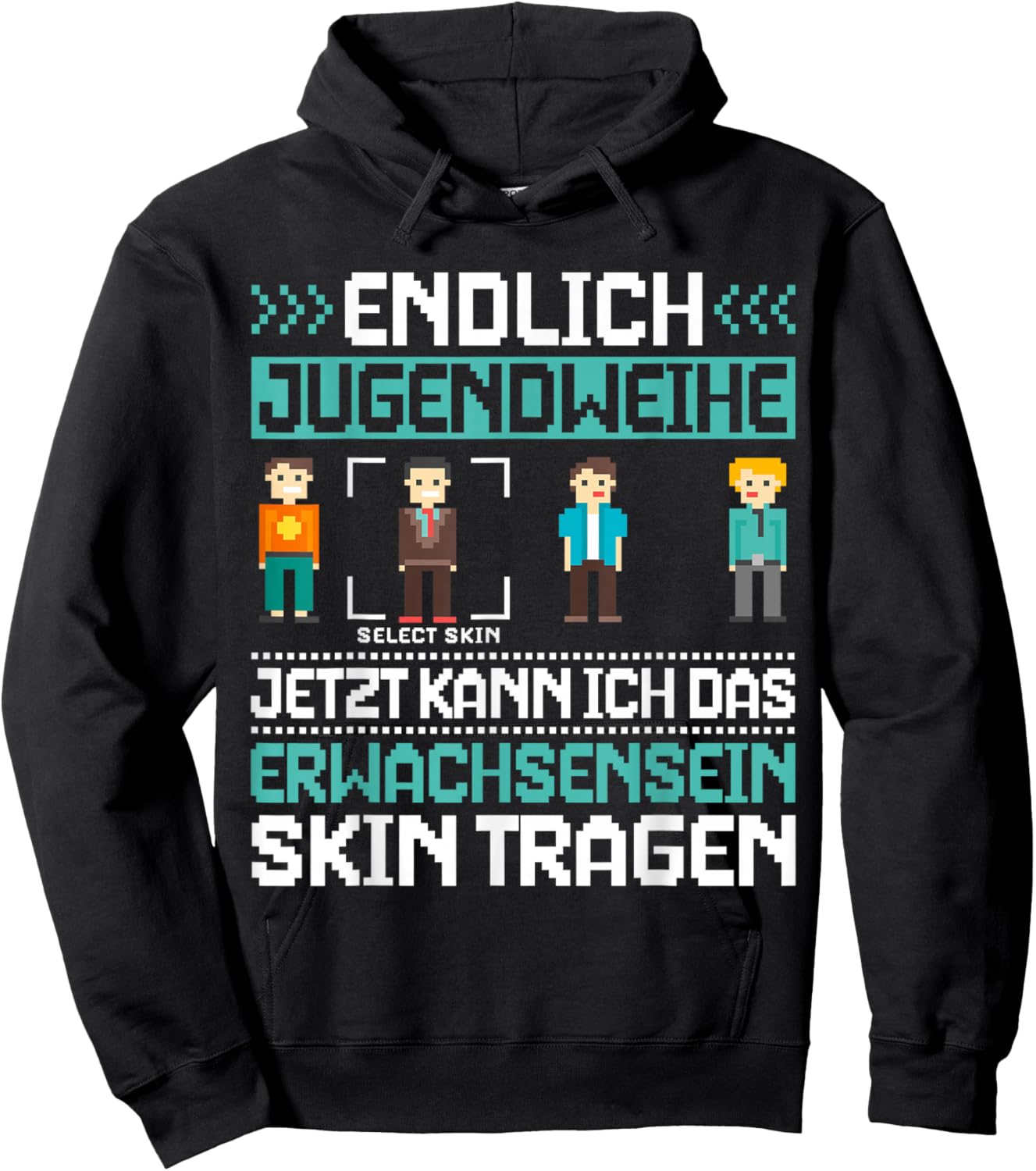 Endlich Jugendweihe Erwachsenwerden Hoodie - Hoodie | Black
