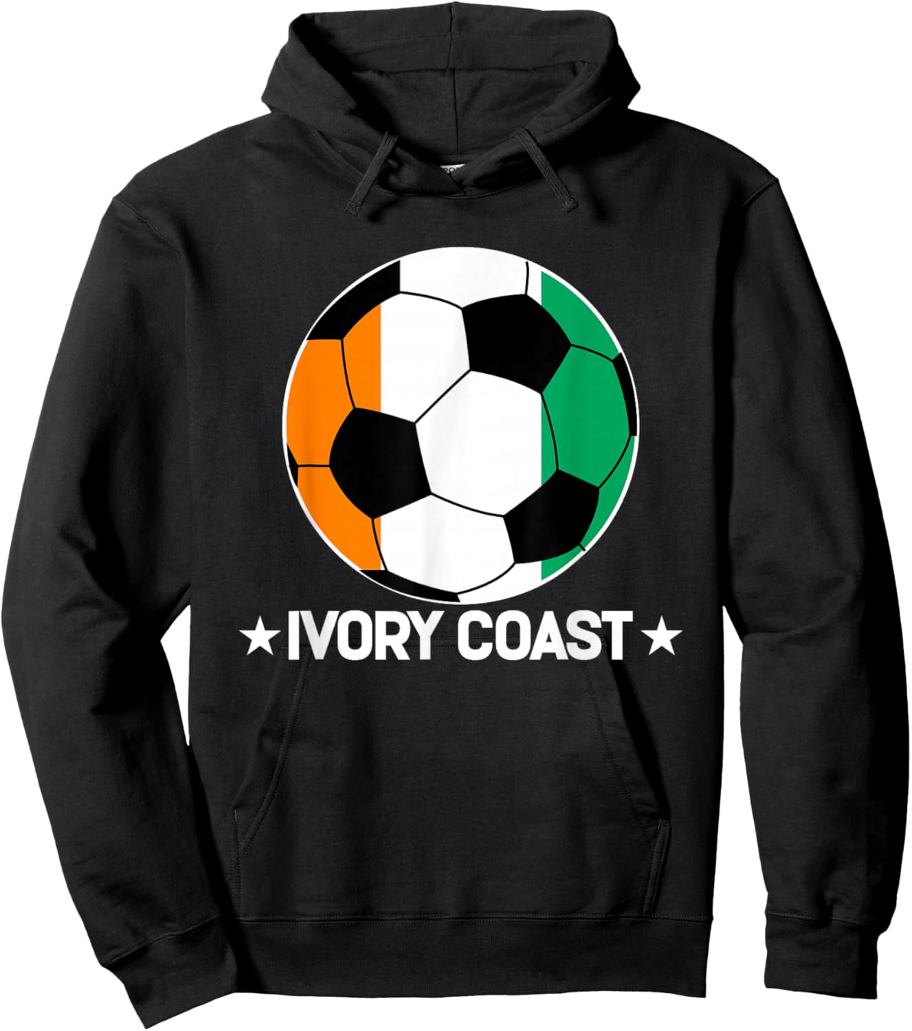 Ivory Coast Soccer Team Ivory Coast Flag Jersey Football Hoodie - Hoodie | Black